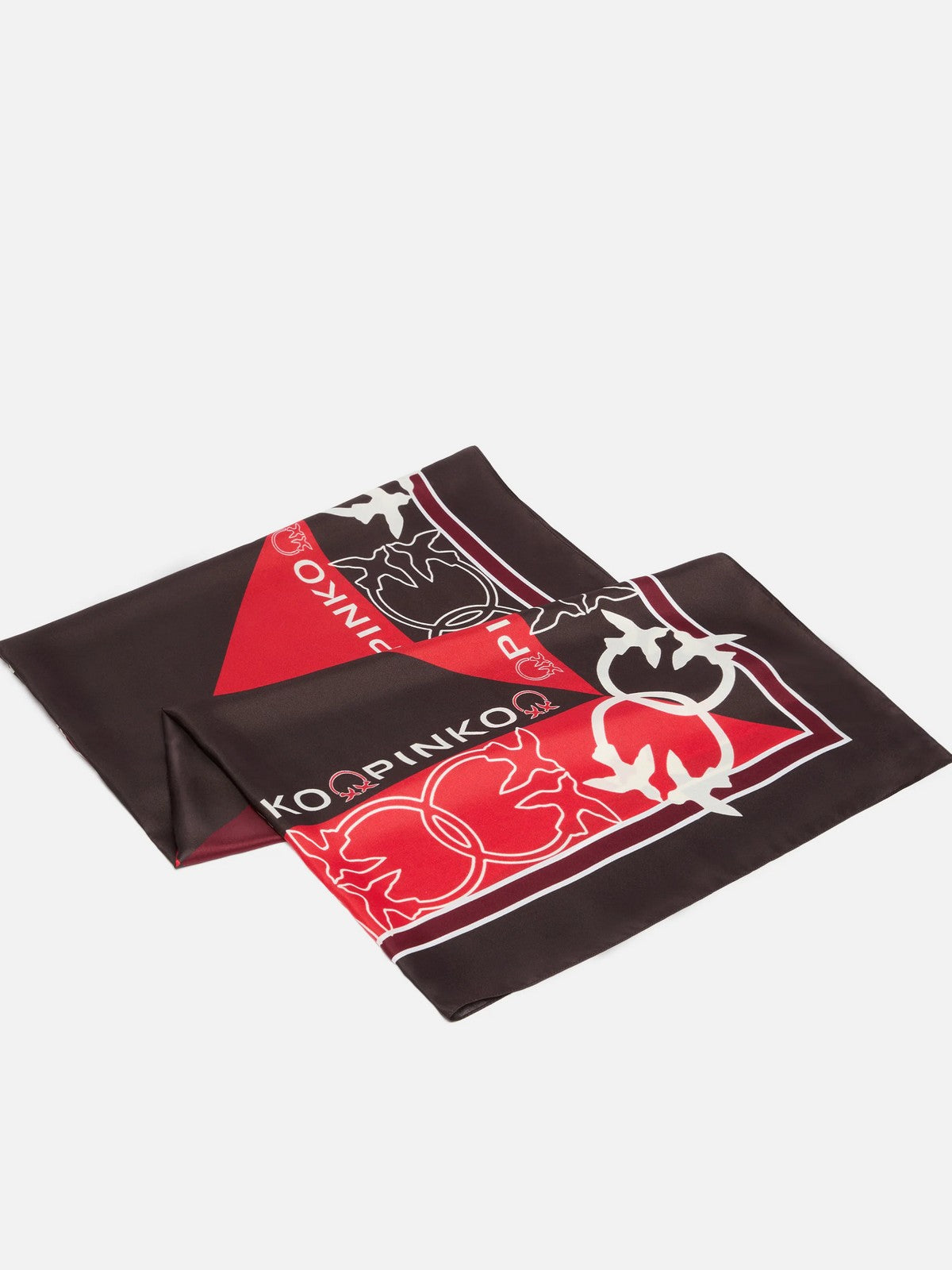 PINKO Foulard Donna LIMBO FOULARD TWILL STAMPA GEO 106656-A39M YR3 MULT.VIOLA/ROSSO