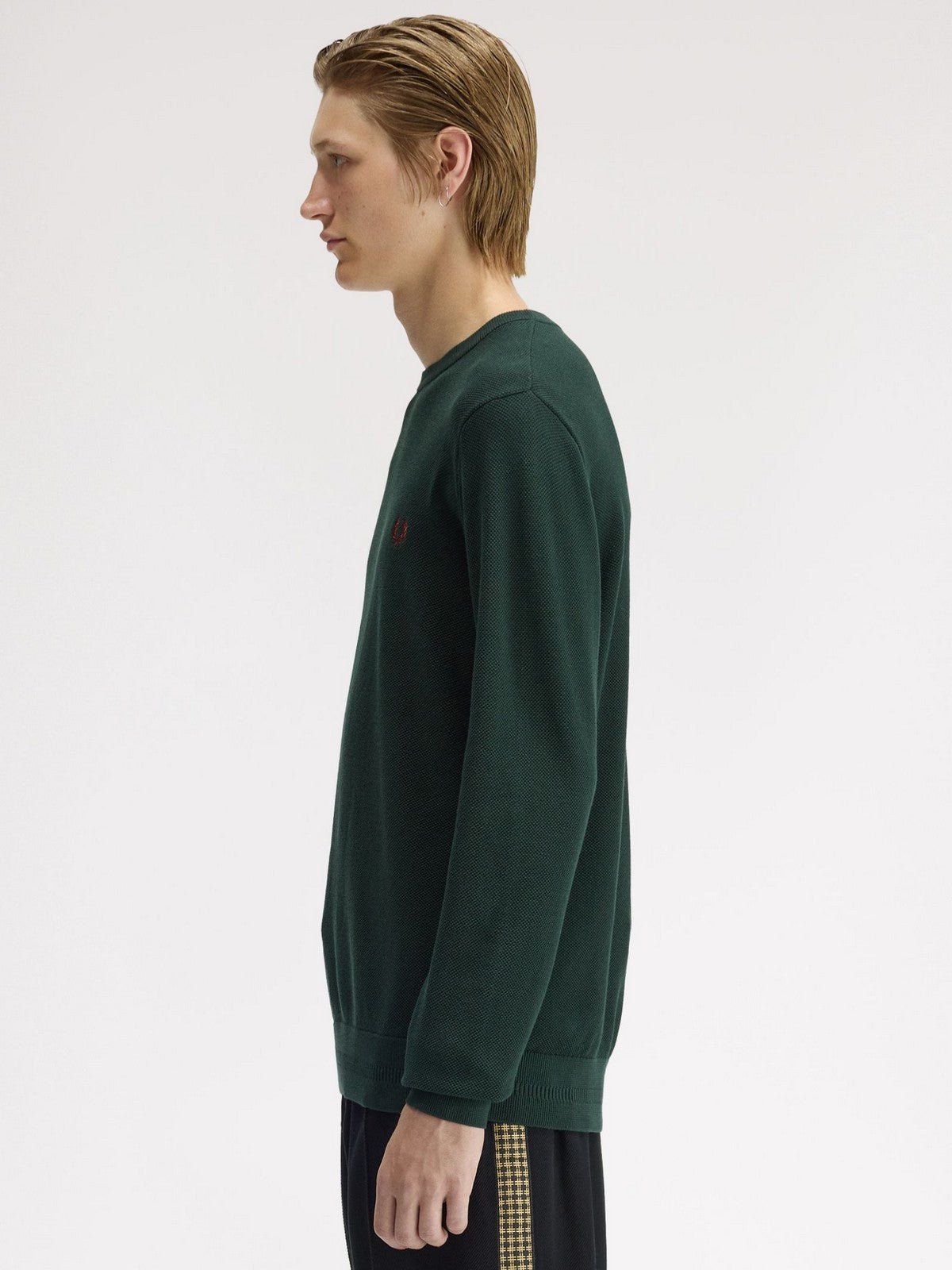 FRED PERRY Maglia Uomo FP PIQUE STITCH JUMPER FP-K1309-57 30A GRASSROOTS
