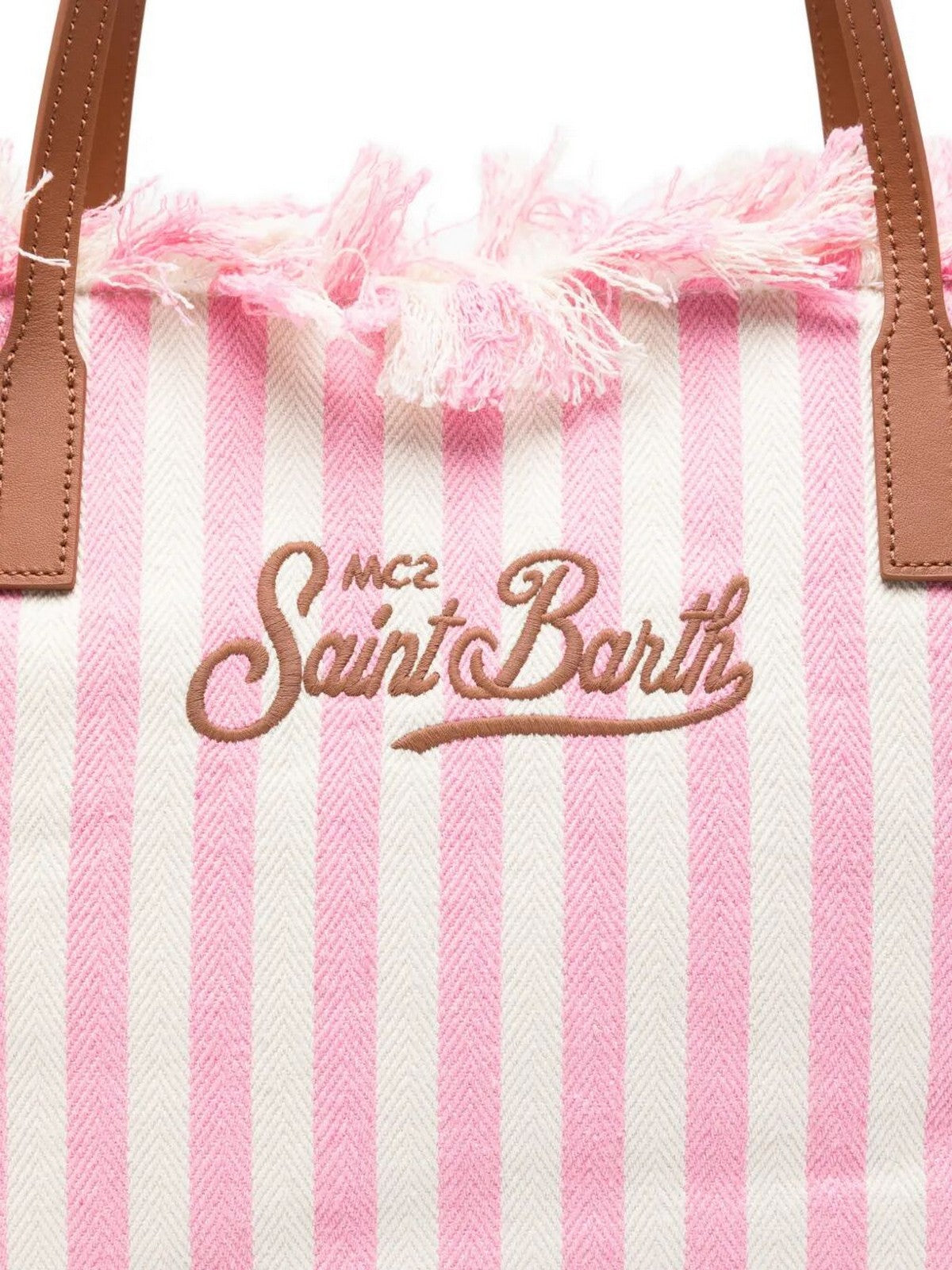 MC2 SAINT BARTH Borsa Donna CITY BAG MID FRINGE 01764L HB STRIPES 21 EMB