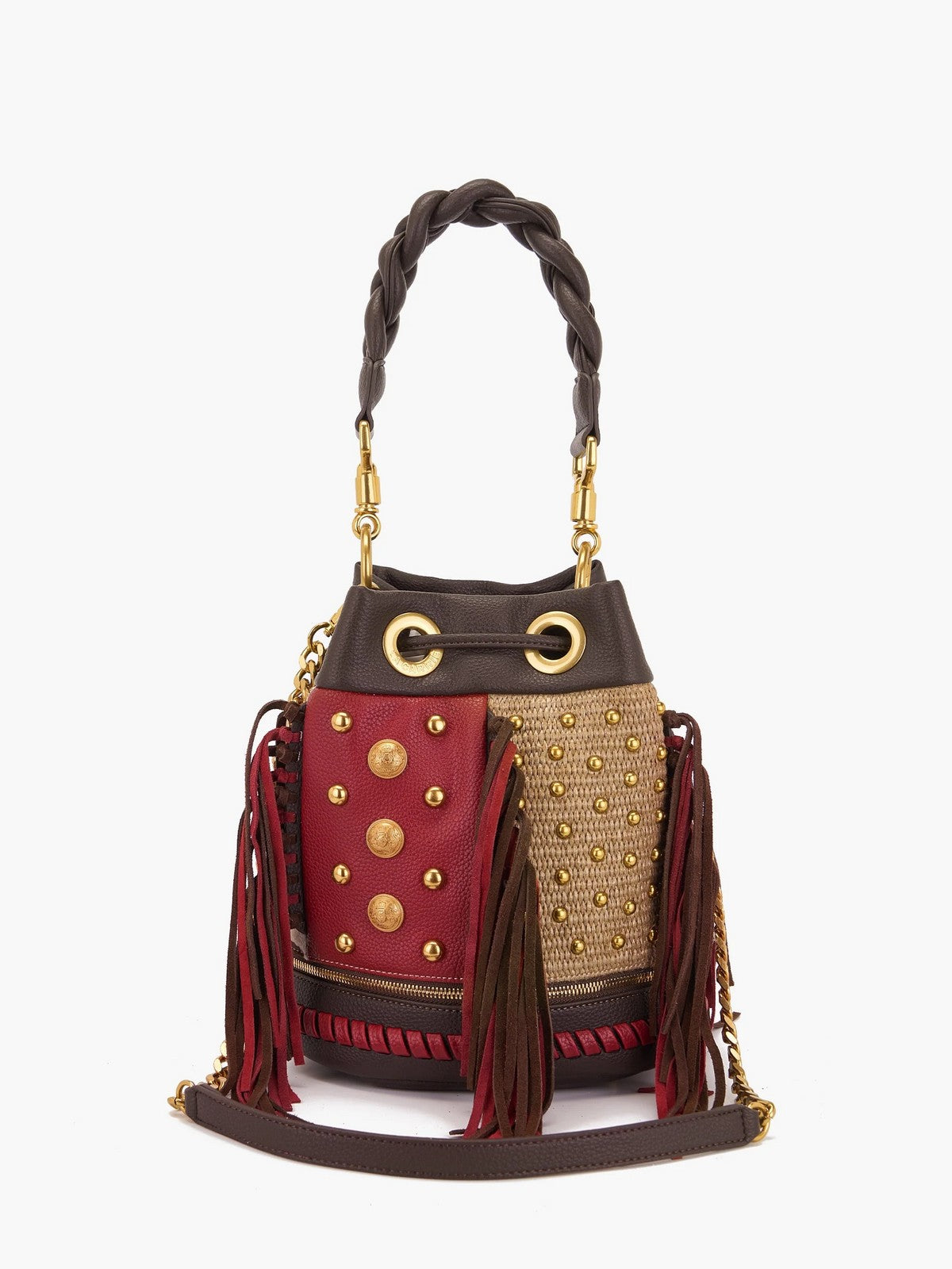 LA CARRIE Borsa Donna LEGACY BUCKET SYNT./HOR./RAPH. 151M-EM-118-SHR MUBR Marrone gioboutiqueweb