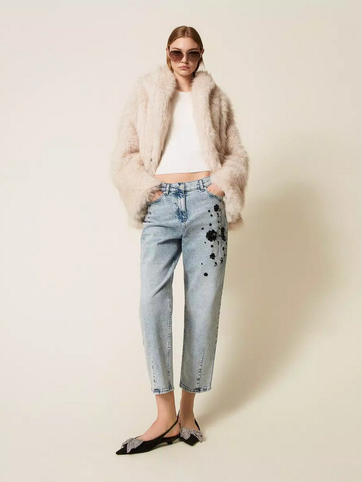 TWINSET Cappotto Donna WARM SOFT COAT 252TF2090 12879 PLASTER