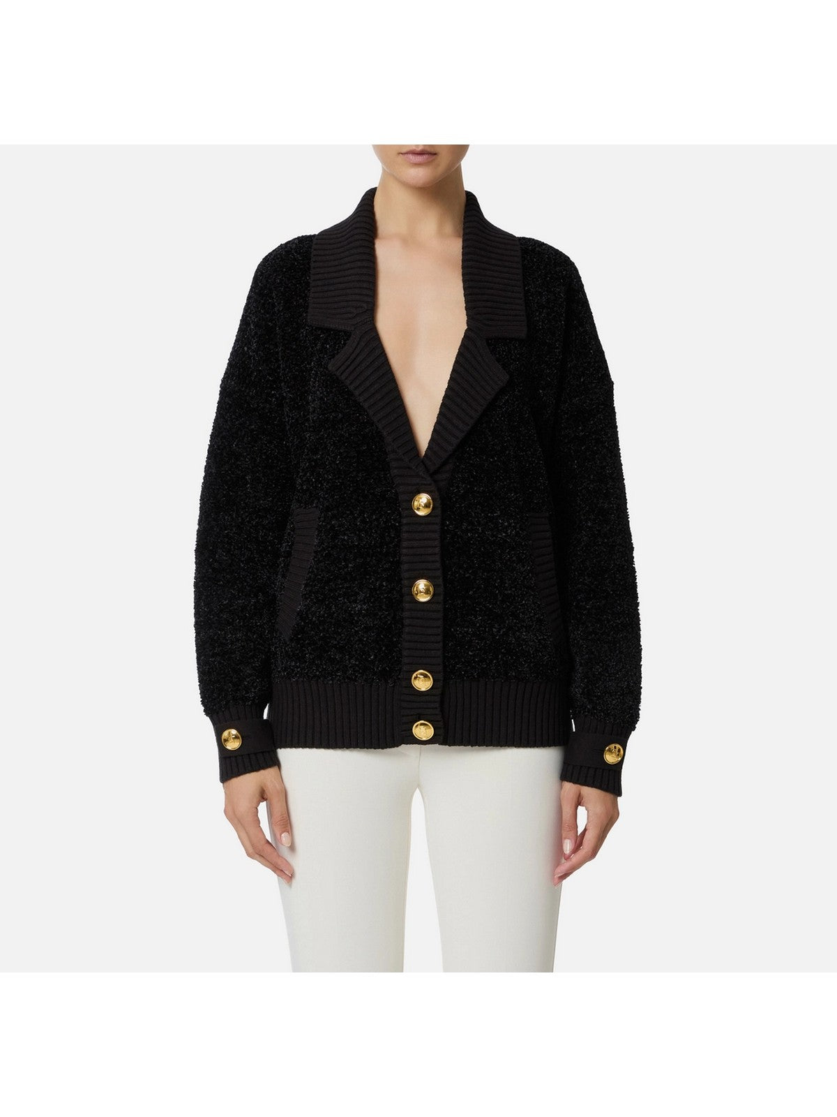 ELISABETTA FRANCHI Maglia Donna MK44S57E2 110 Nero gioboutiqueweb