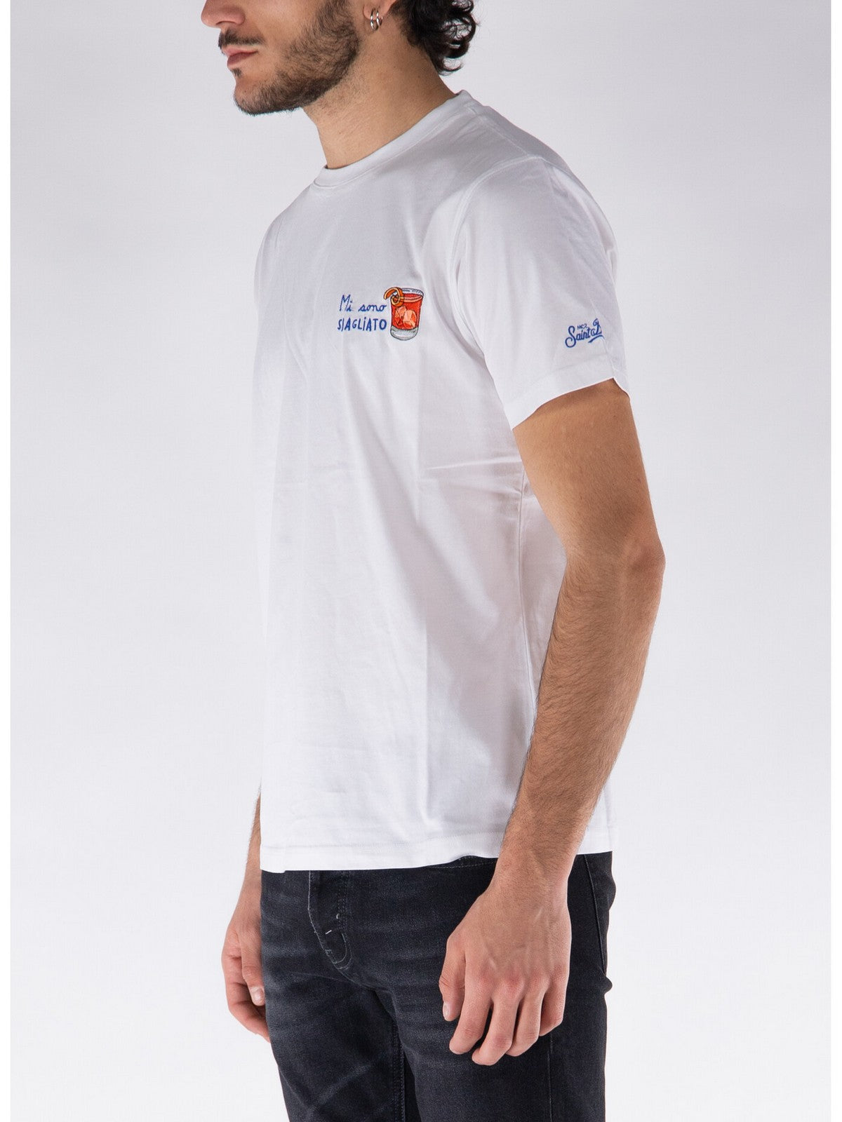 T-shirt MC2 Saint Barth et Pole Man Portofino 04135f White