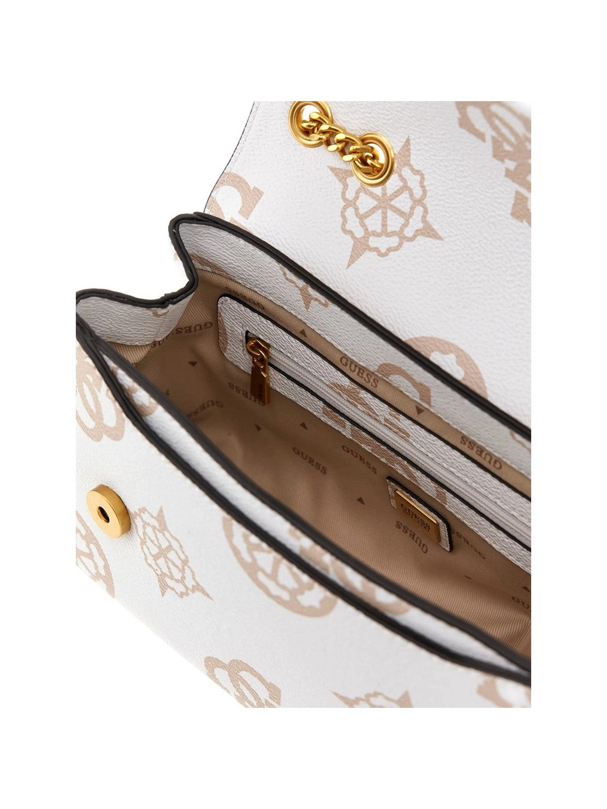 GUESS Borsa Donna Sestri Logo Luxury S HWPO90 01210 WLO Bianco gioboutiqueweb