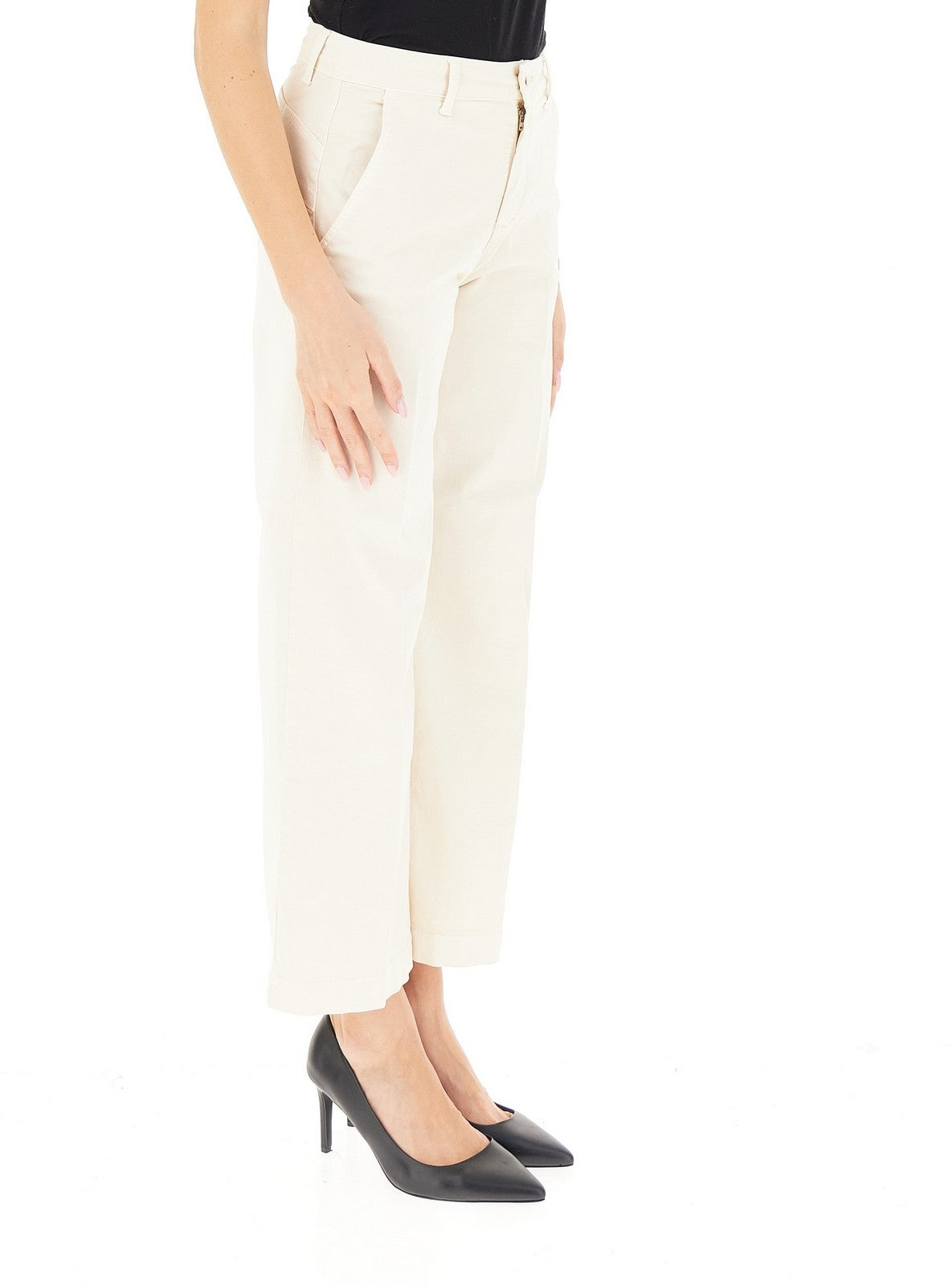 LIU JO WHITE Pantalone Donna MF5406T8191 20304 NATURALE