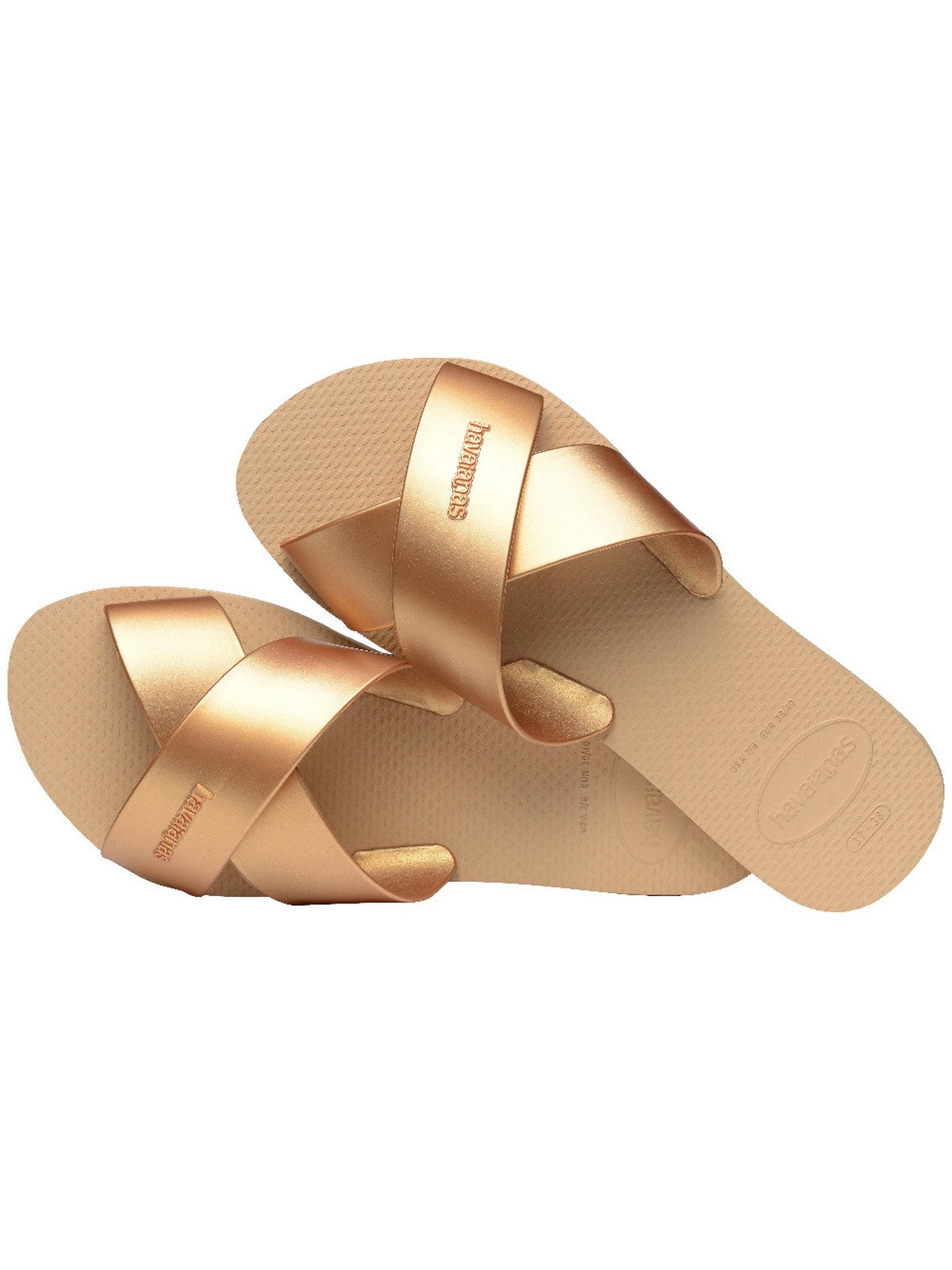 HAVAIANAS Ciabatta Donna Hav. Aqua metallic 4148866.0570 Oro gioboutiqueweb