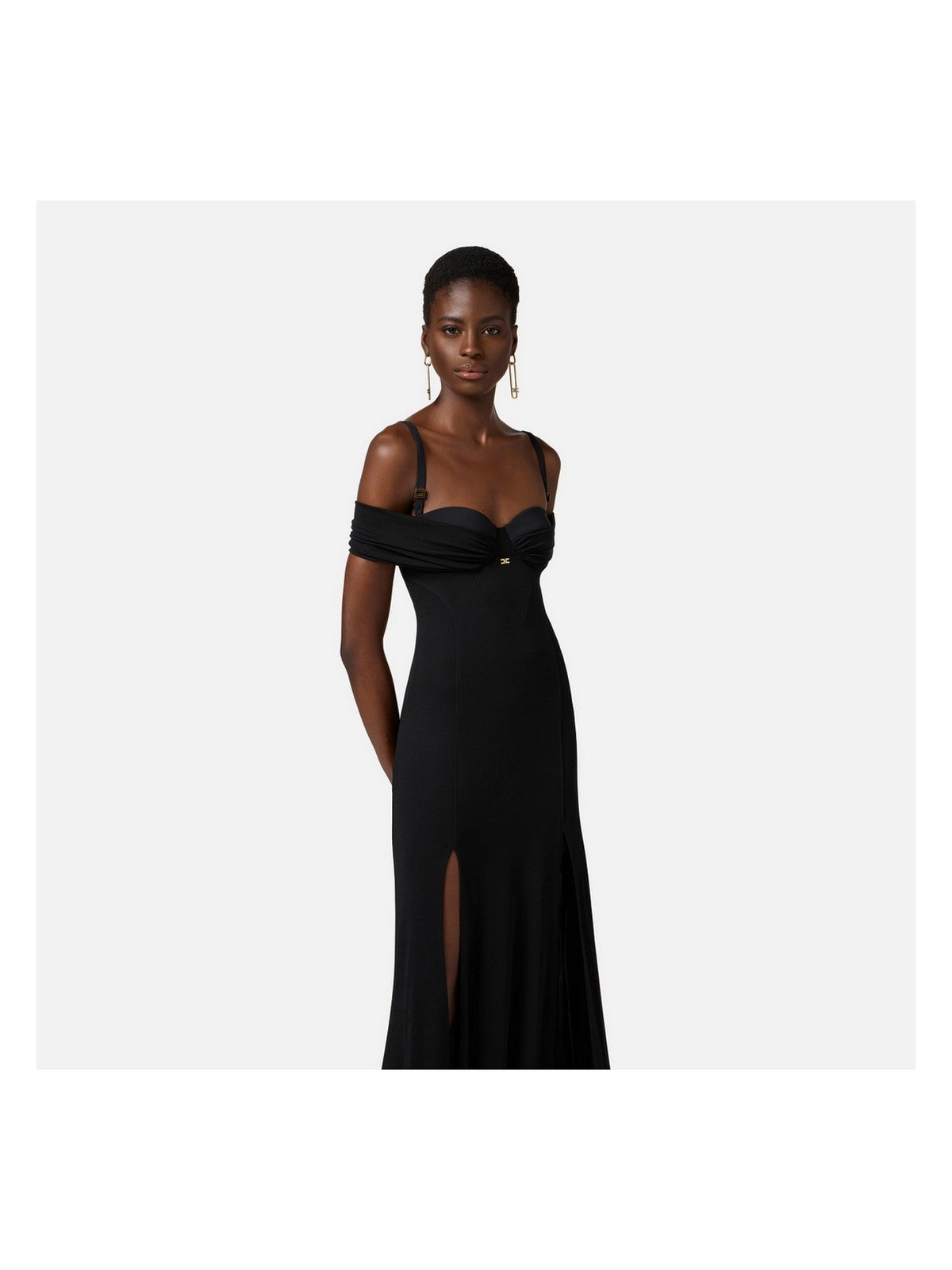 ELISABETTA FRANCHI Abito Donna ABR0851E2-110 Nero gioboutiqueweb
