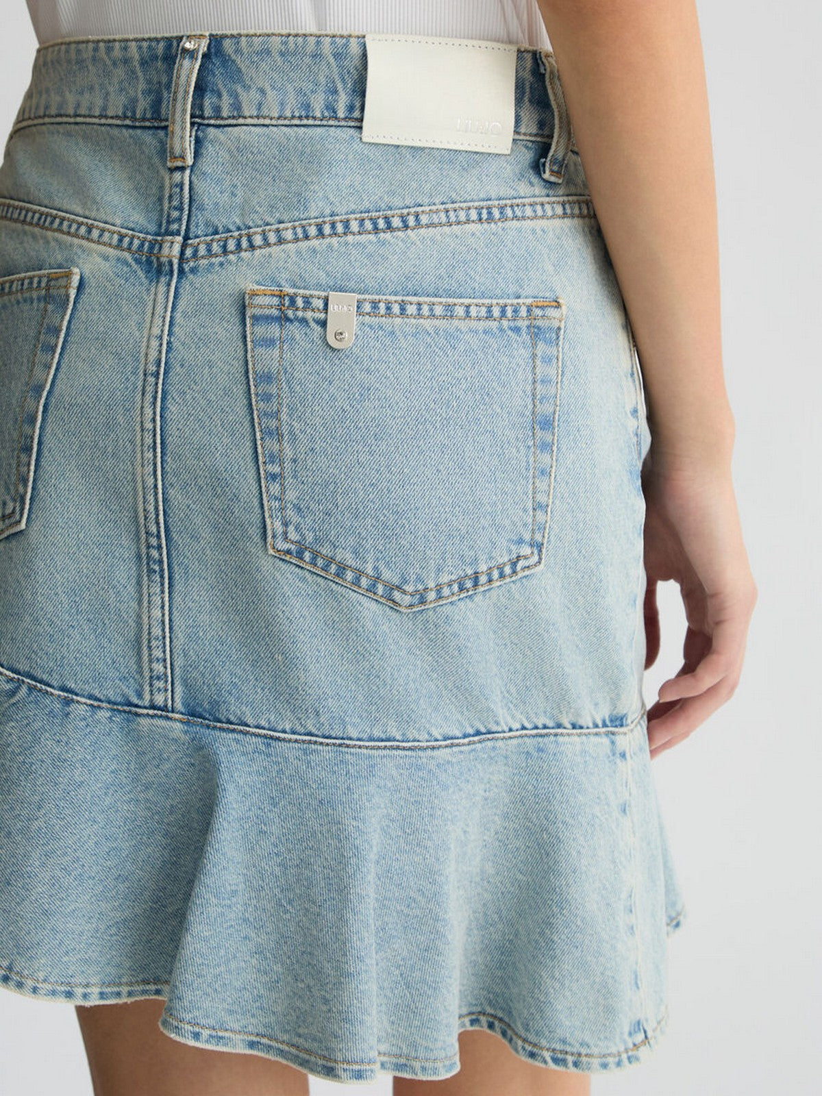 LIU JO BLUE DENIM Gonna Donna UA5104D0239 78817 Blu gioboutiqueweb