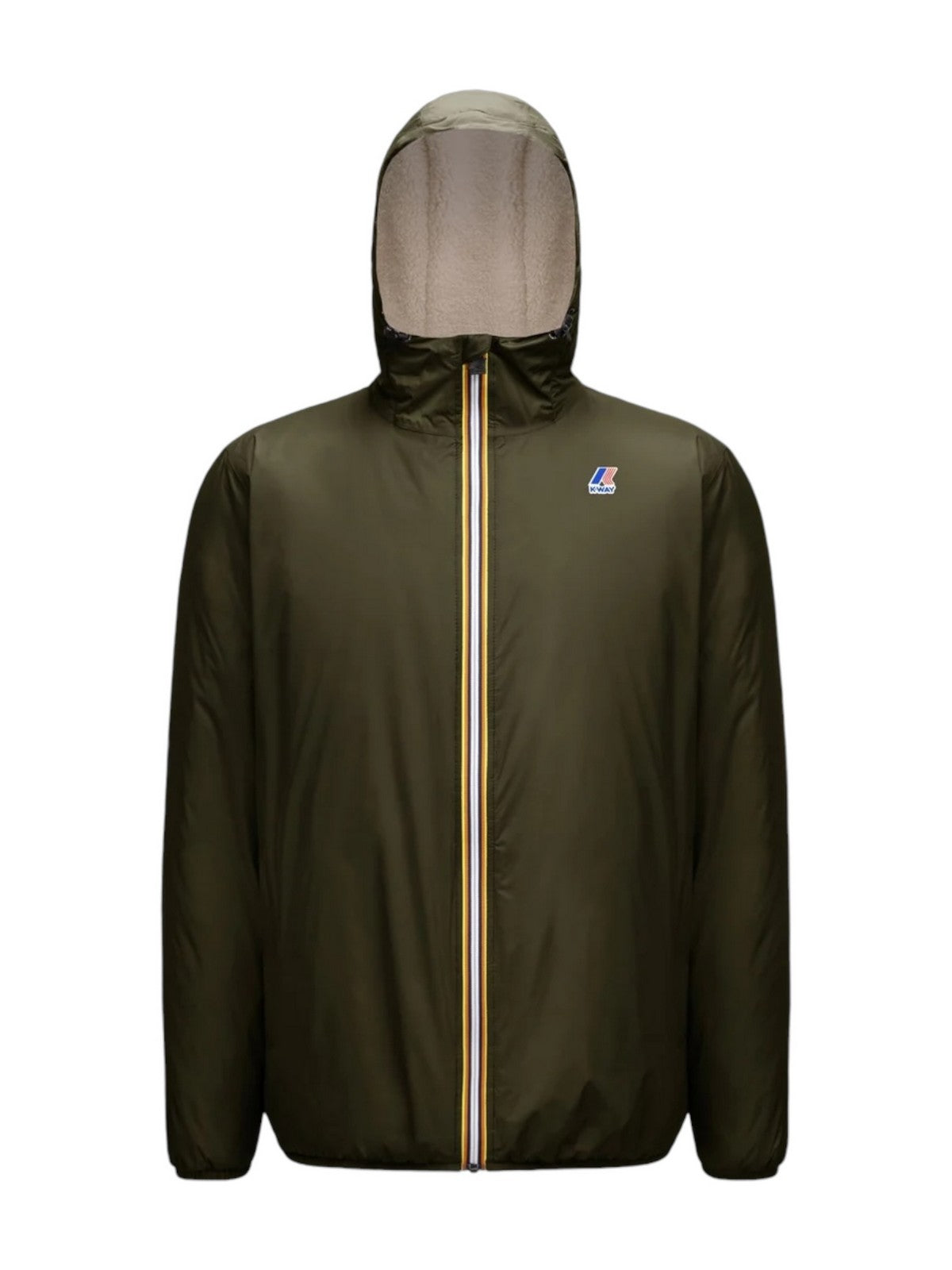 K-WAY Giubbino Uomo Le vrai 3.0 claude orsetto K3118TW WMR Verde gioboutiqueweb