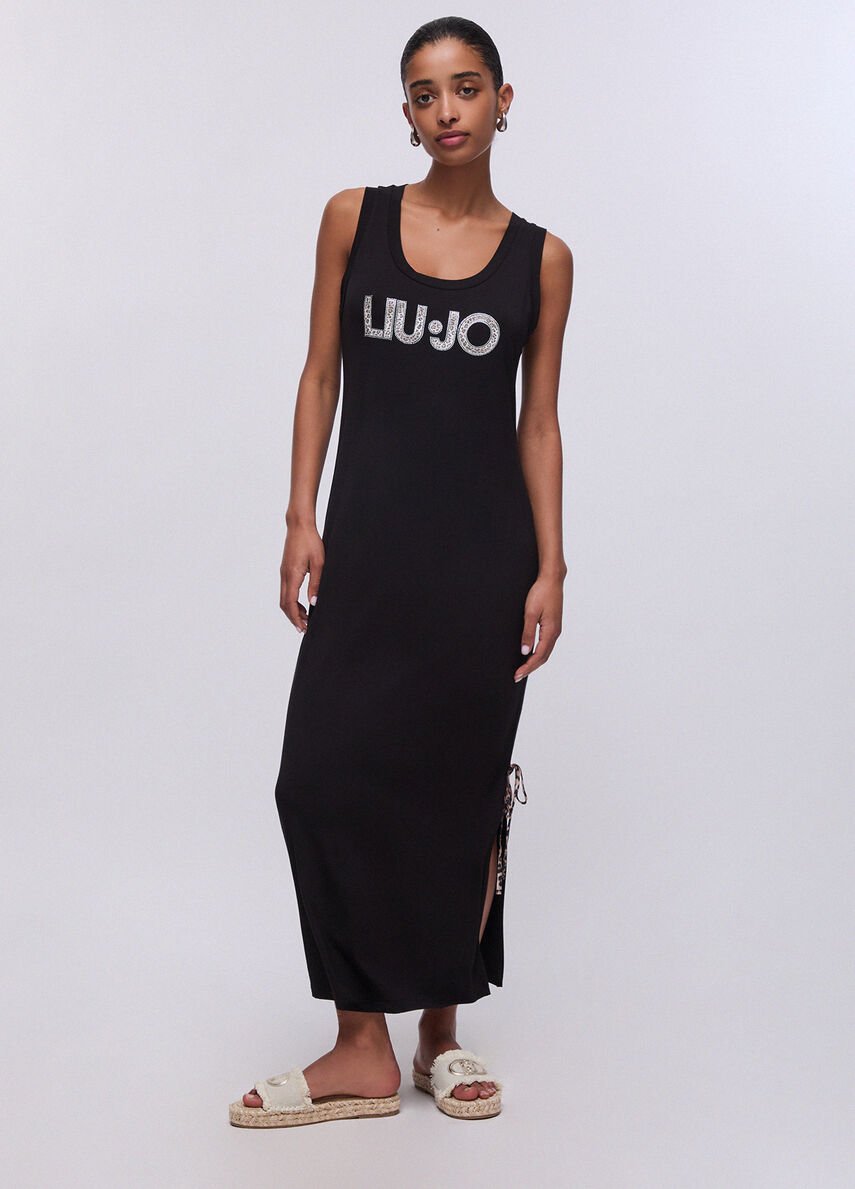 LIU JO BEACHWEAR Abito Donna VA6215JS360 Y9908 Nero/animalier
