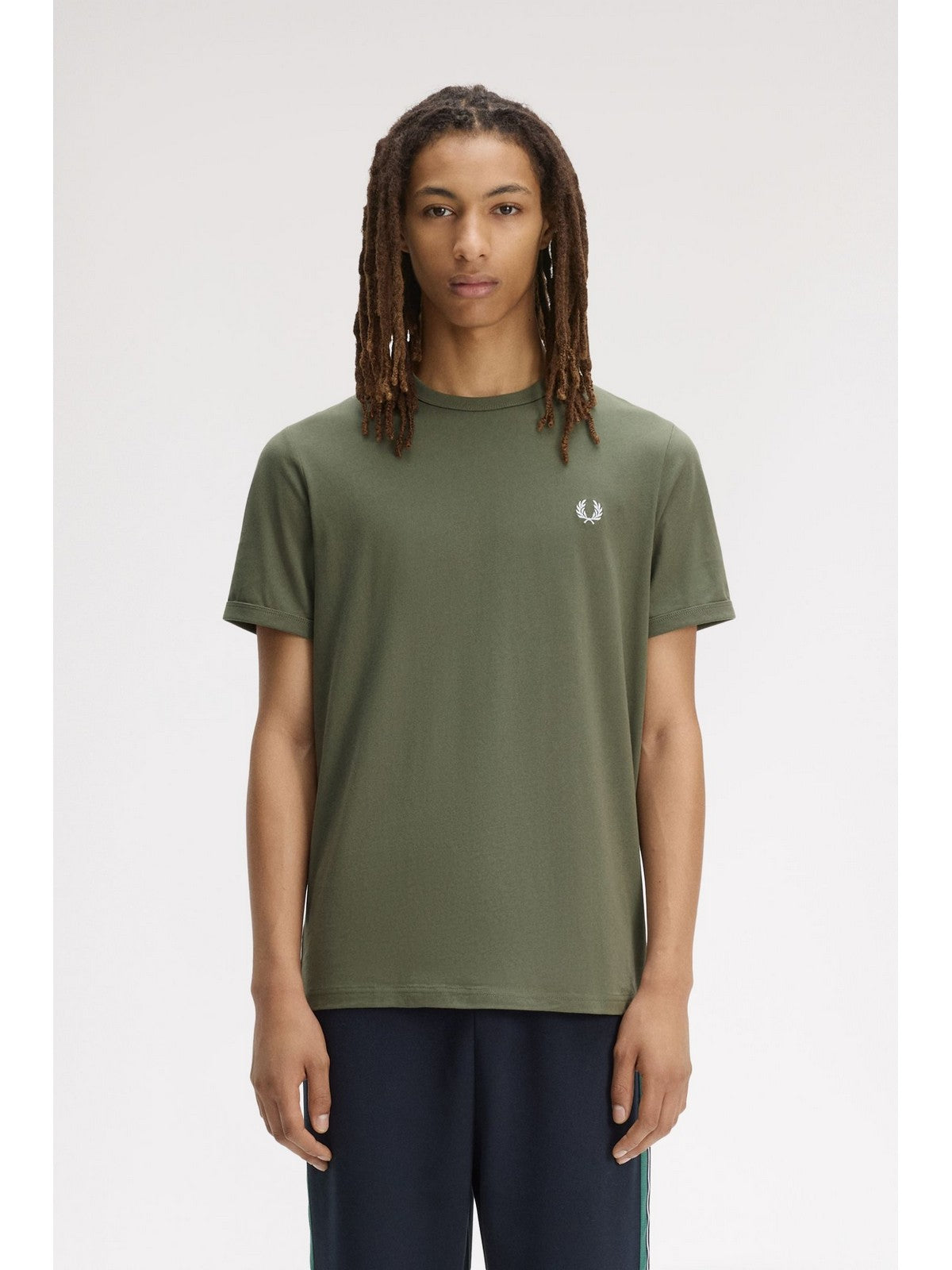FRED PERRY T-shirt Uomo FP-M3519 W19 LAUREL W GRN