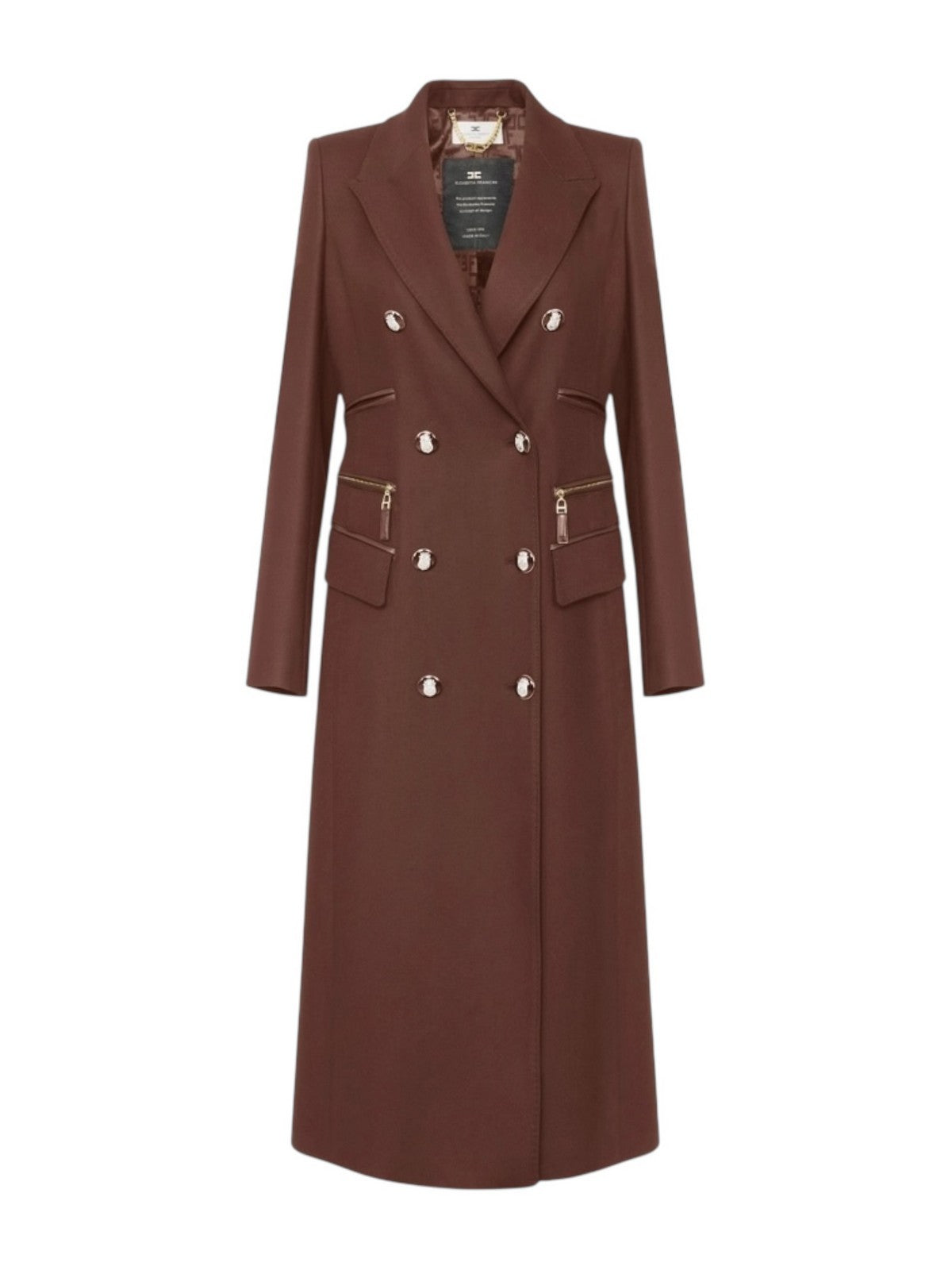 ELISABETTA FRANCHI Cappotto Donna CP01056E2 EA3 COFFEE