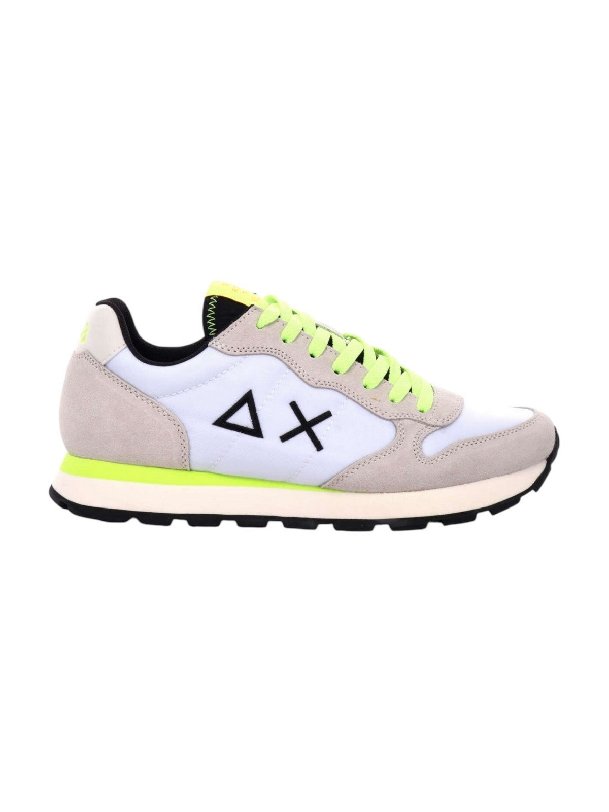 SUN68 Sneaker Uomo Tom fluo Z35102 01 Bianco gioboutiqueweb
