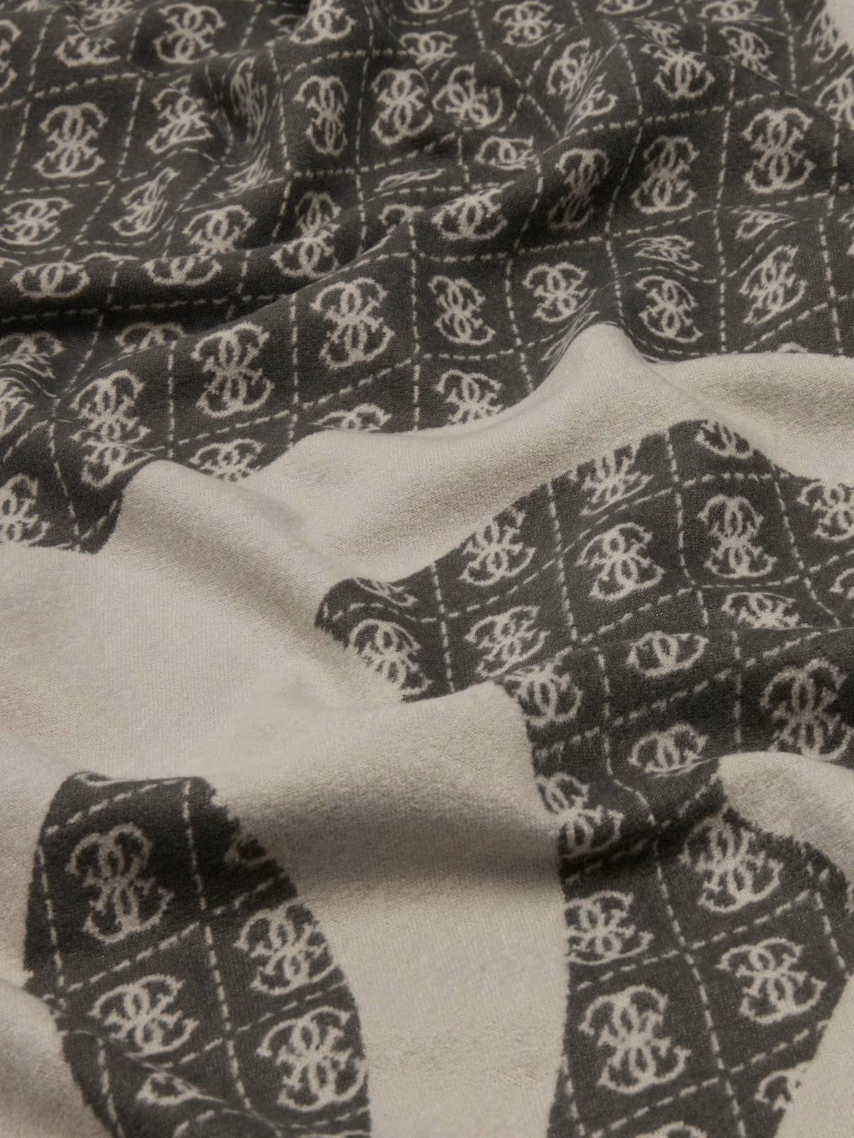 GUESS Foulard Donna JACQUARD KEFIAH 135X135 AW5418 POL03 BLA BLACK