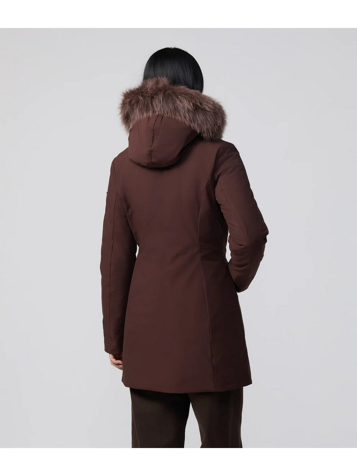 REFRIGIWEAR Piumino Donna LADY TECH/1 FUR JACKET W99108 XT3790 H01419 COFFEE