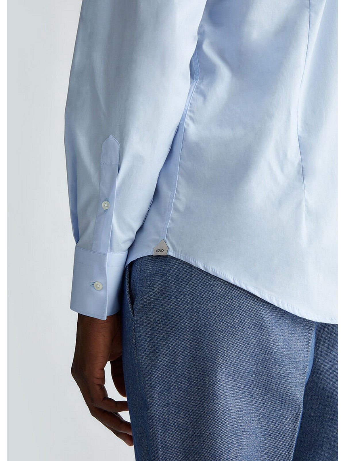 LIU JO UOMO Camicia Uomo QXX007T2662 53915 Blu gioboutiqueweb