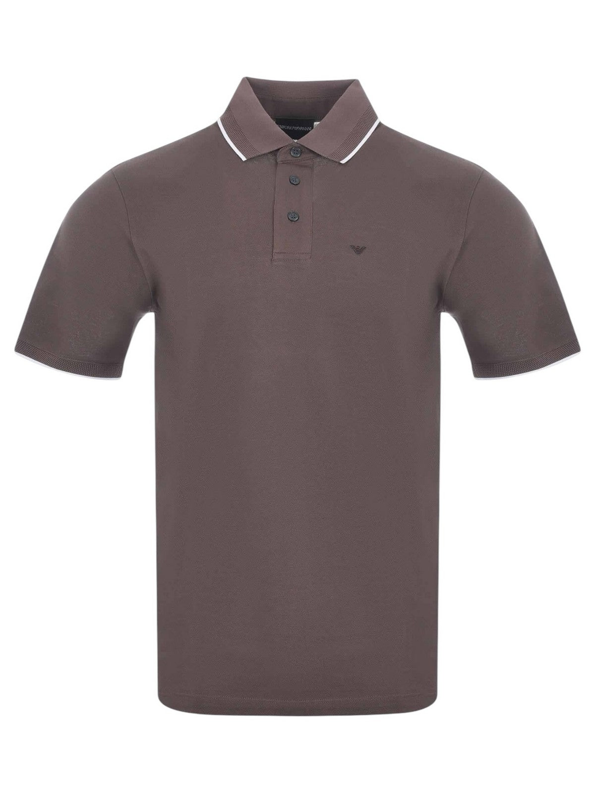 EMPORIO ARMANI Polo Uomo EM000858 AF12955 U6195 Marrone gioboutiqueweb