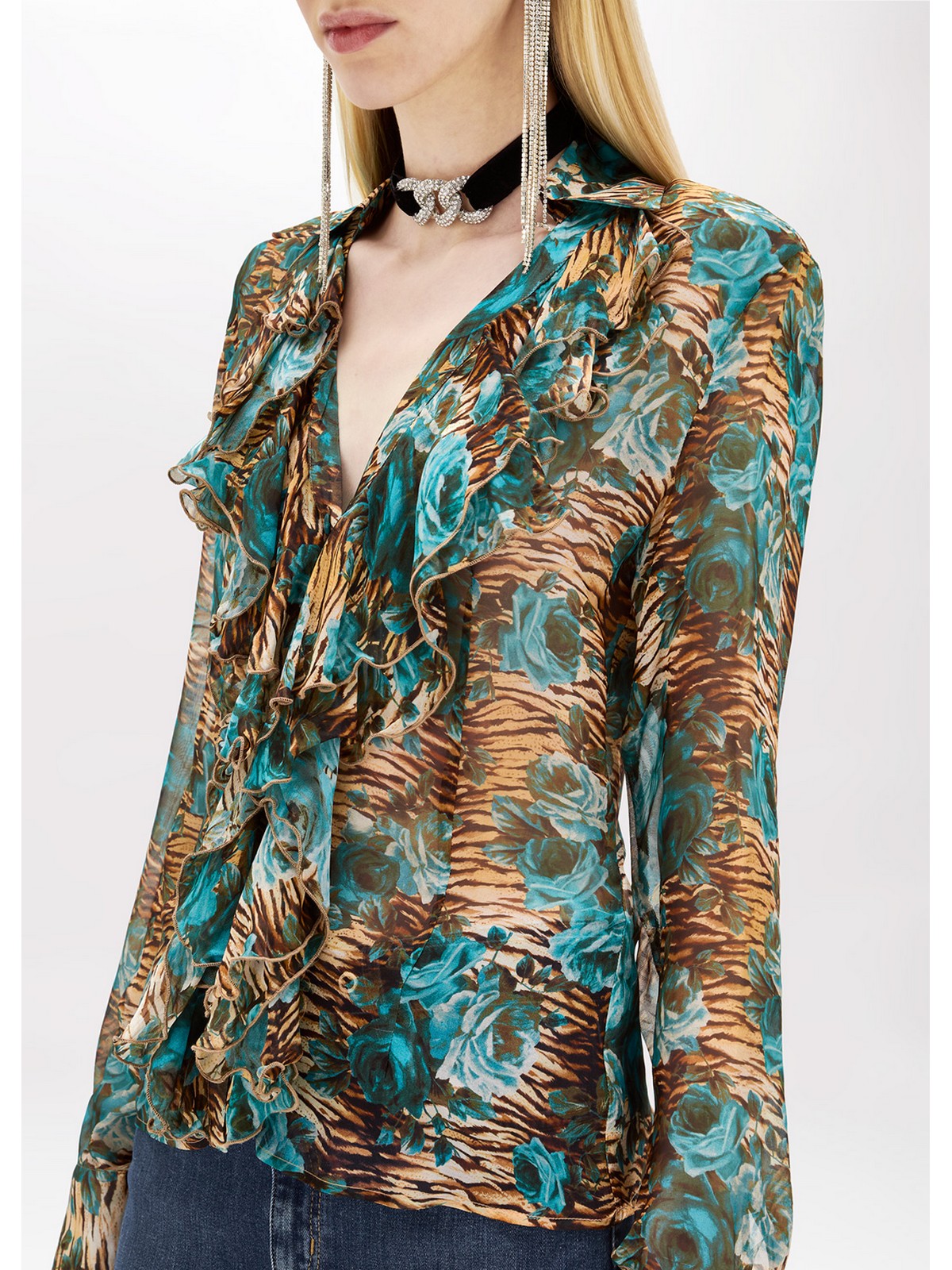 Blugirl Woman Shirt Ra4174T3079 N9208 Blue