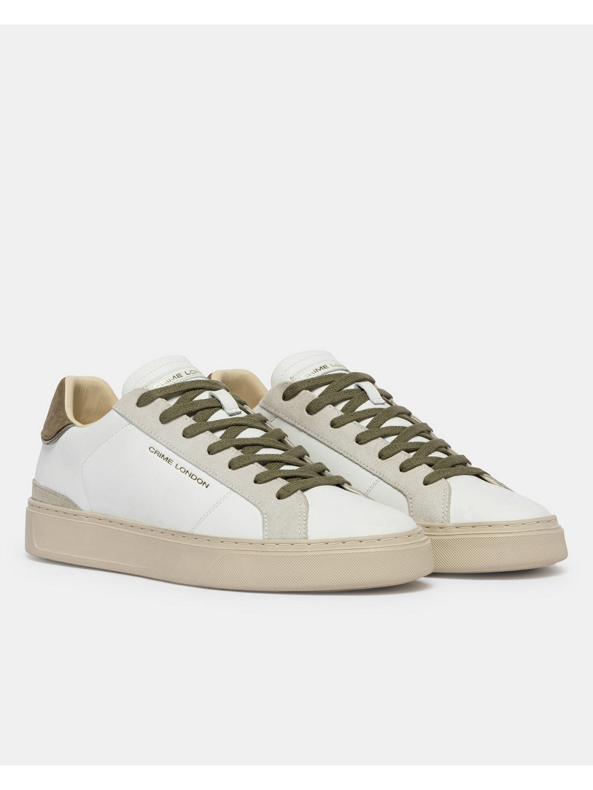 CRIME LONDON Sneaker Uomo BLADE NATURAL BEIGE 19701PP8 10 WHITE