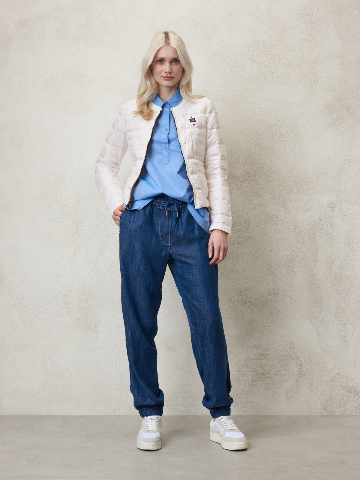 Blauer Jacket Woman 24SBLDC03053 005050 100 White