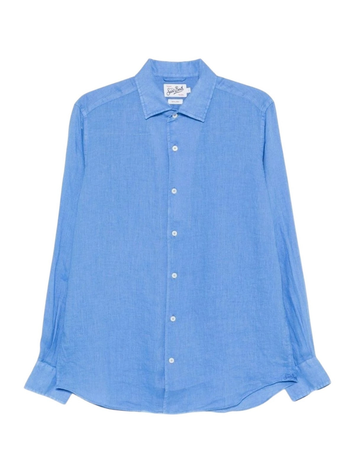 MC2 SAINT BARTH Camicia Uomo RAPHAEL 00613L LINEN 17M CLOUD BLUE
