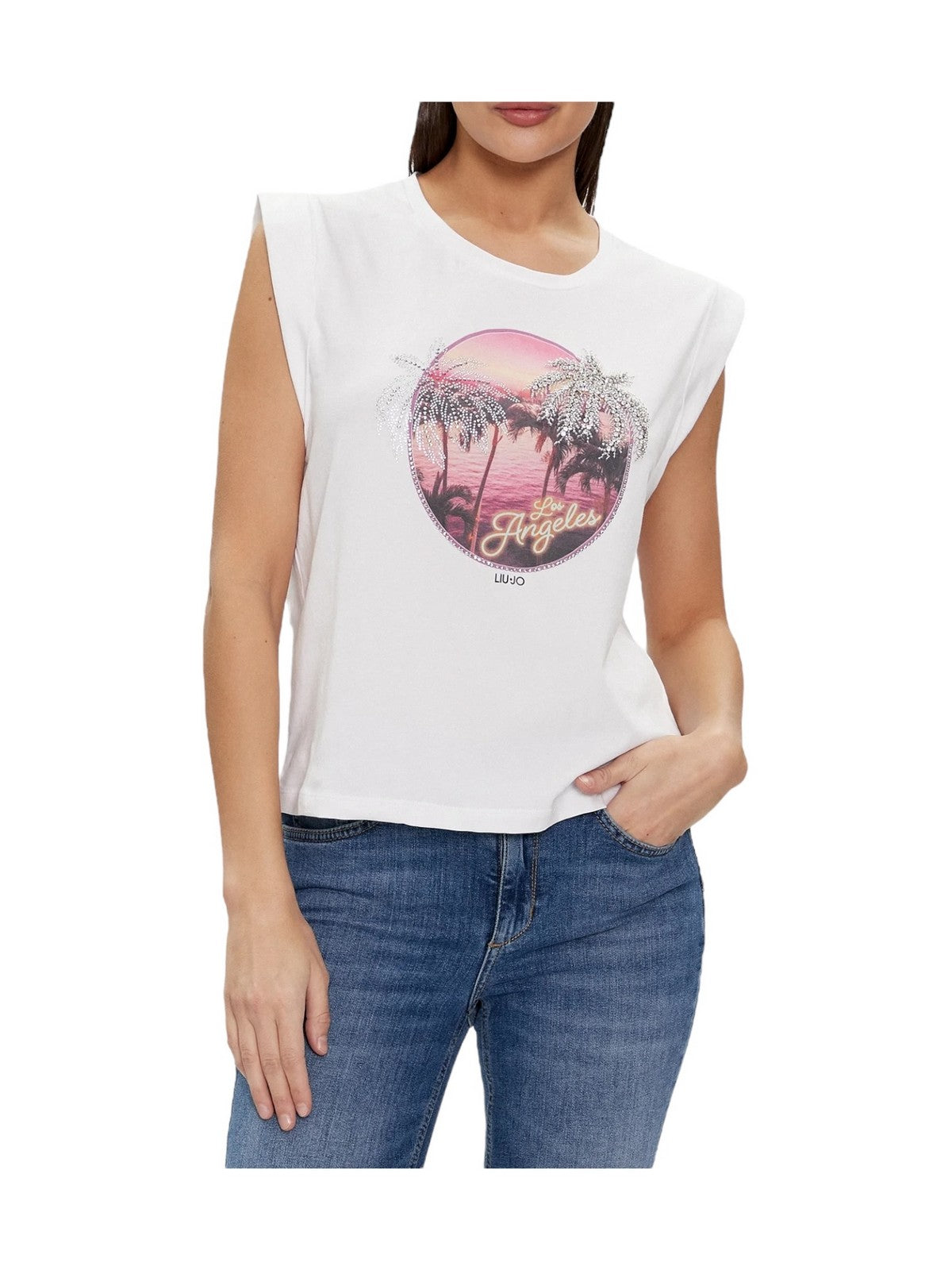 LIU JO WHITE T-Shirt e Polo Donna MA4332J5003 N9275 Bianco