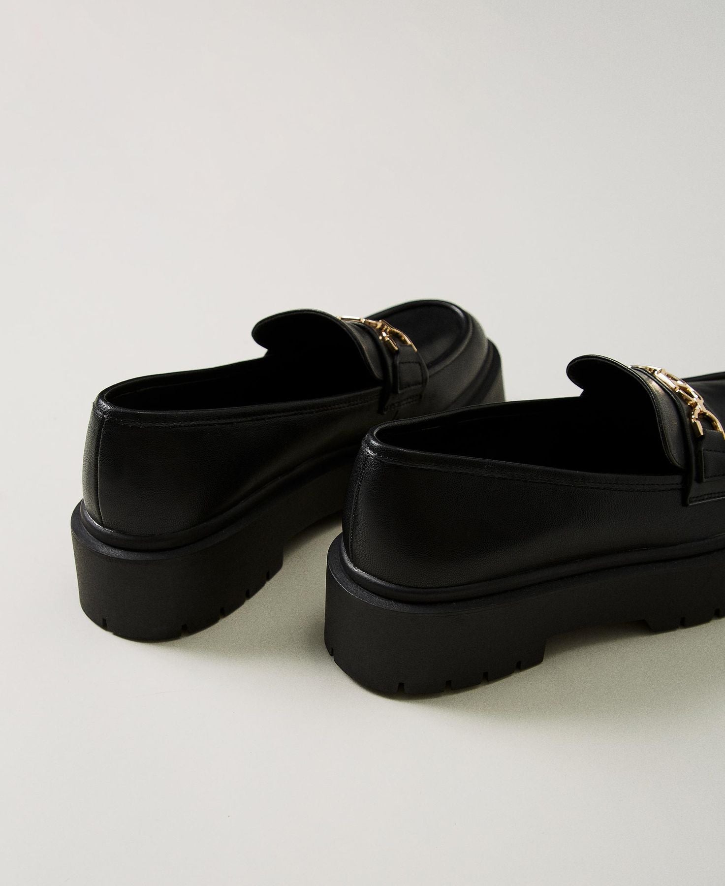TWINSET Mocassino Donna 242TCP060 00006 Nero gioboutiqueweb