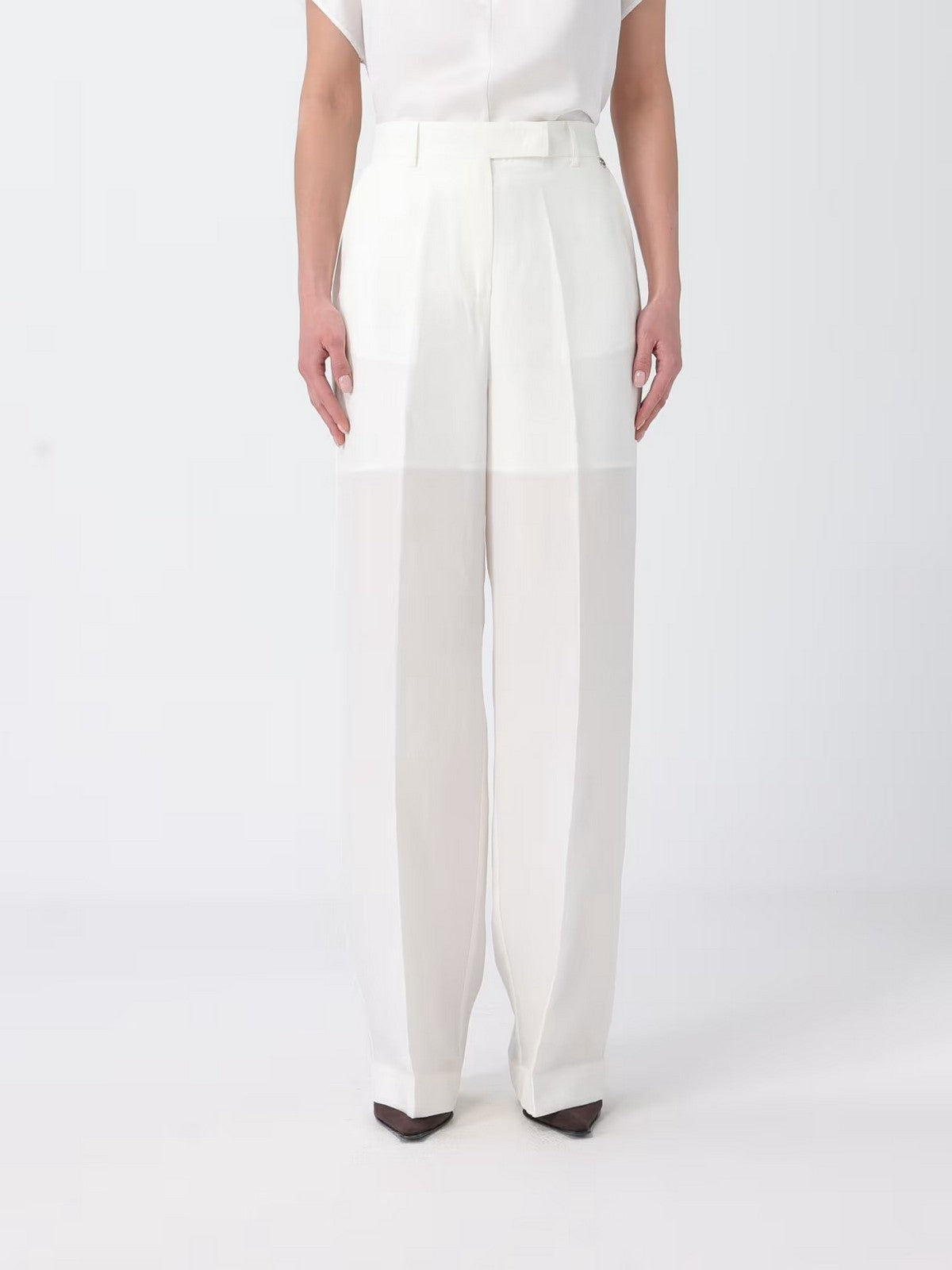 LIU JO WHITE Pantalone Donna WA6480T4818 10701 BIANCO LANA