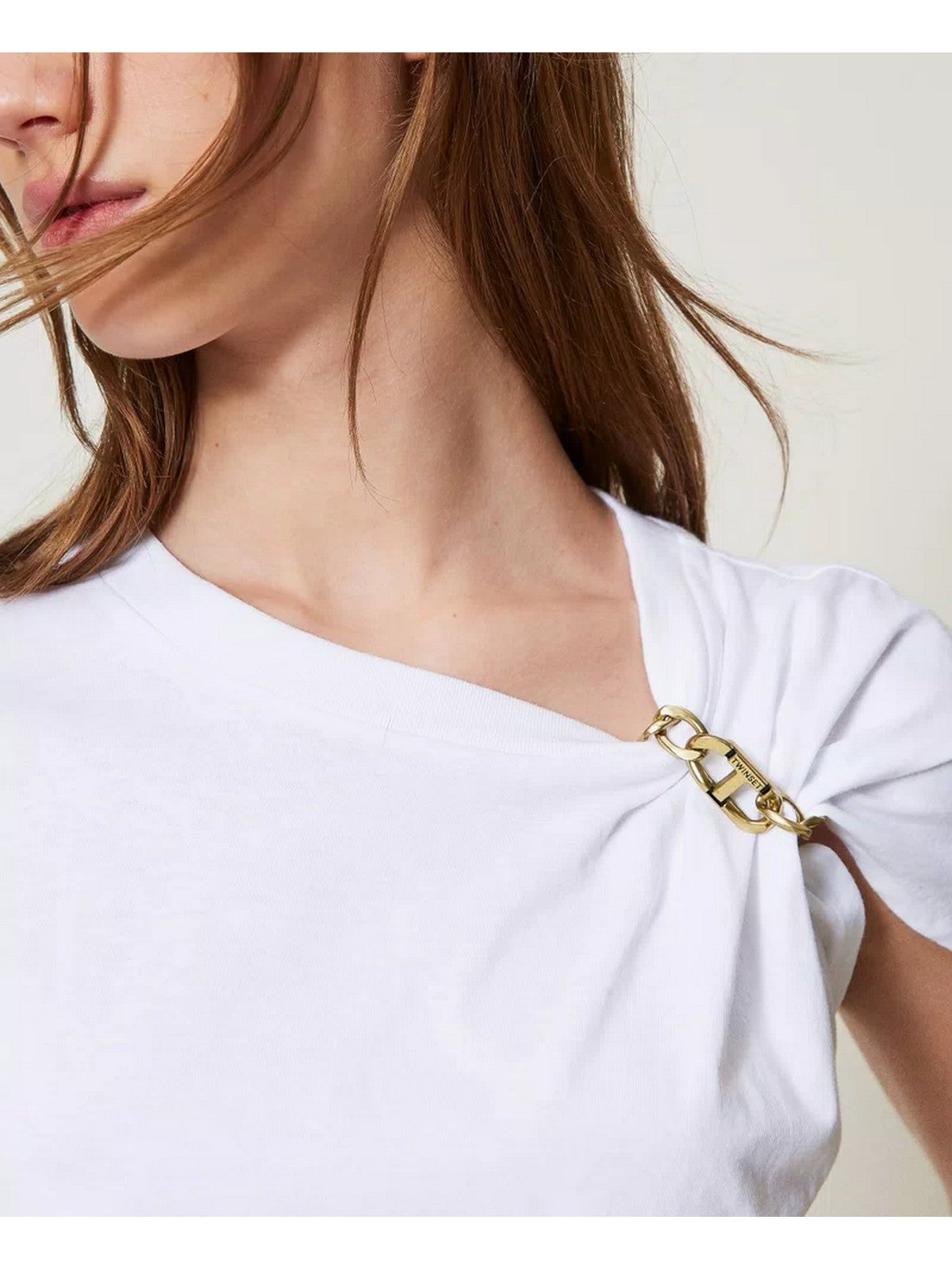TWINSET T-shirt Donna 251TP2640 00001 Bianco gioboutiqueweb