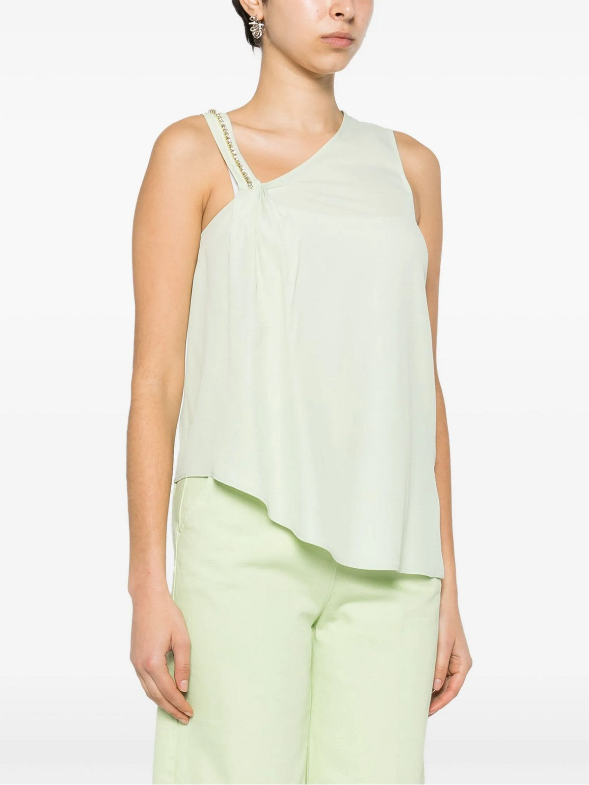 Liu Jo Black Top Frau CA4327T2525 x0546 Grün