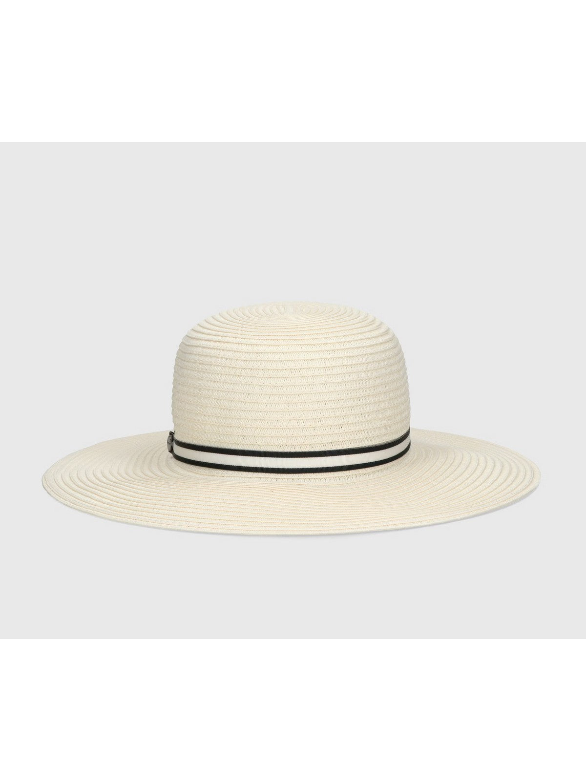 BORSALINO Cappello Donna 2194 07G4 Panna cinta a righe nero/panna