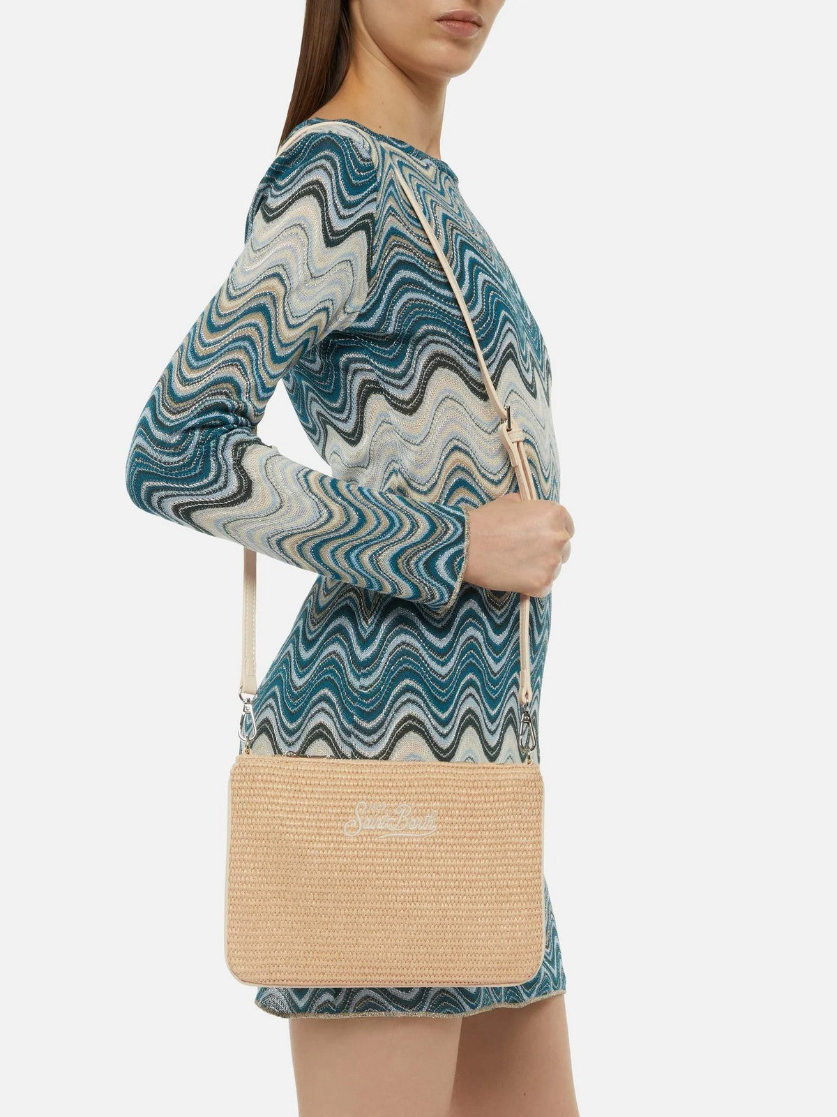 MC2 SAINT BARTH Pochette Donna PARISIENNE STRAW 06521H Beige gioboutiqueweb