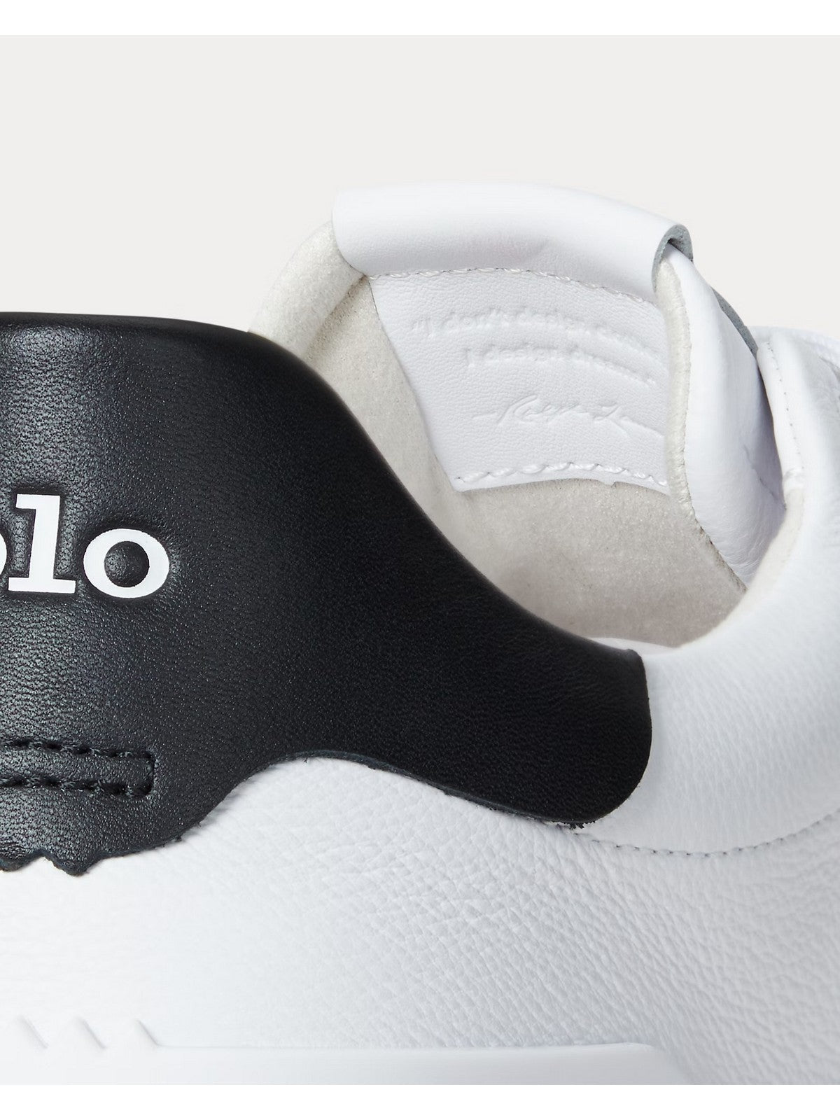 POLO RALPH LAUREN Sneaker Uomo RLITE COURT-SNEAKERS-LOW TOP LACE 809974097 002 WHITE/BLACK