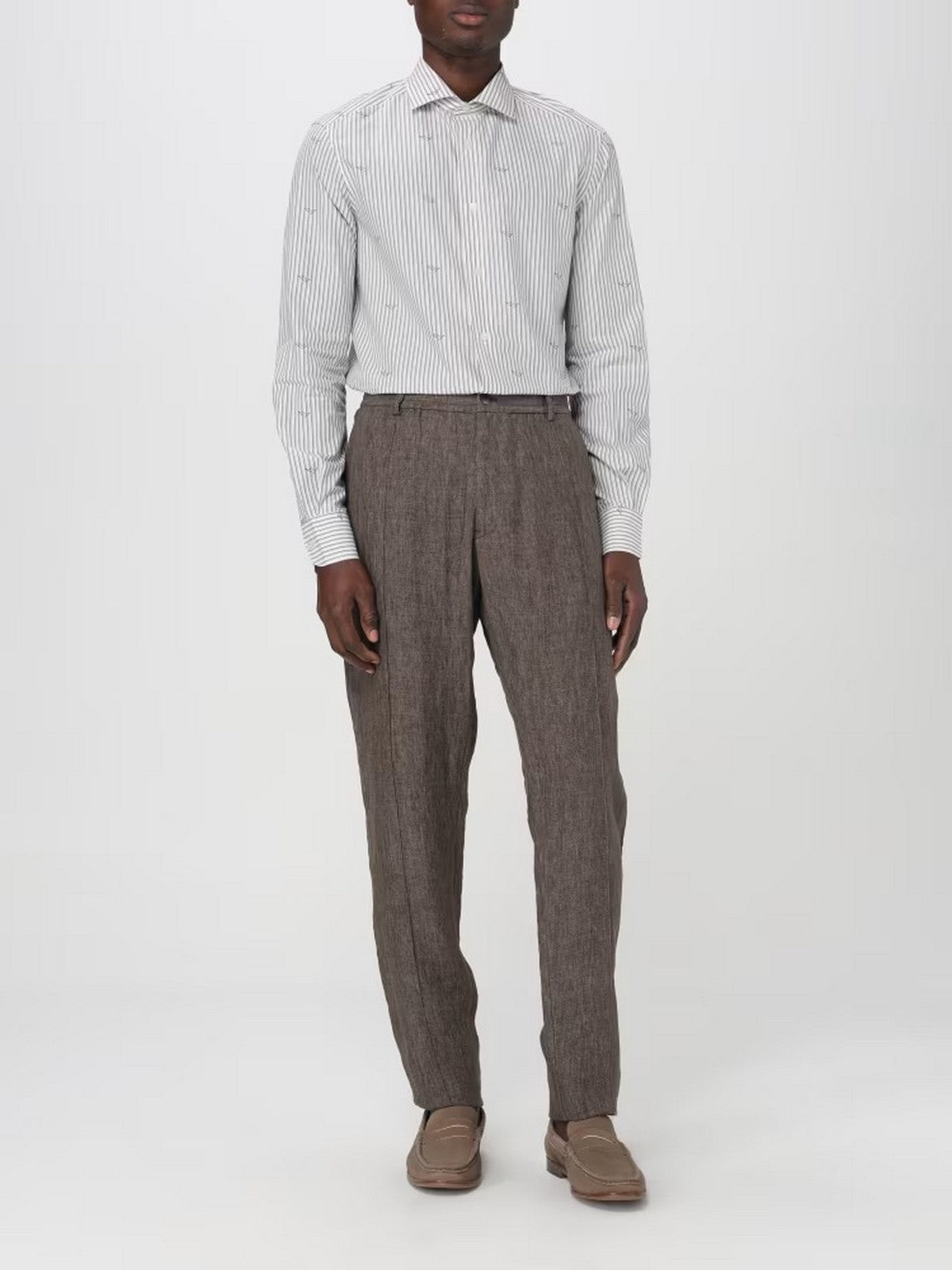 EMPORIO ARMANI Camicia Uomo 3D1C86 1K3LZ F1H0 Grigio gioboutiqueweb