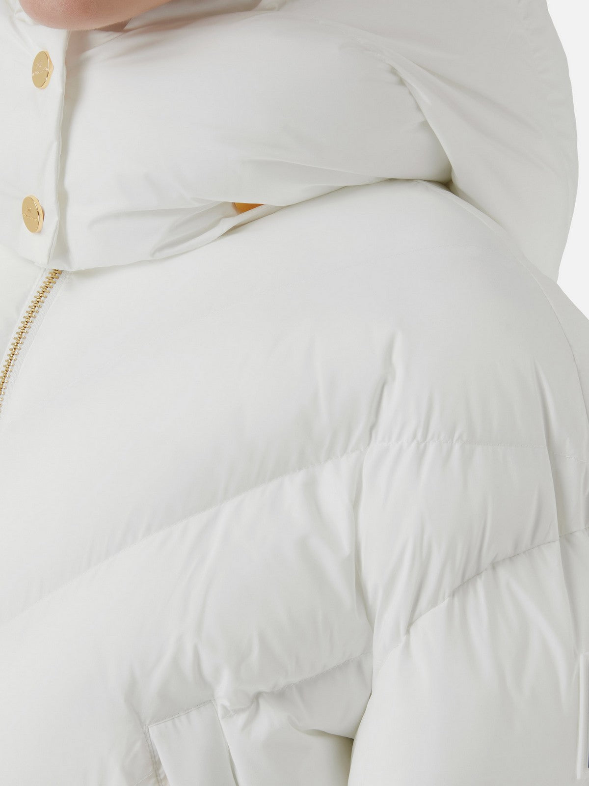 ELISABETTA FRANCHI Piumino Donna PI73D46E2 360 Avorio gioboutiqueweb