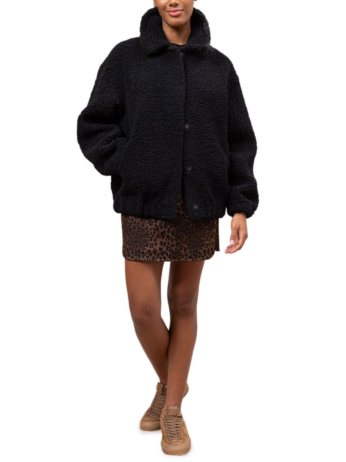 MC2 SAINT BARTH Giubbino Donna JEANNE TEDDY 01233I SB CLASSIC LEO 00 PATCH