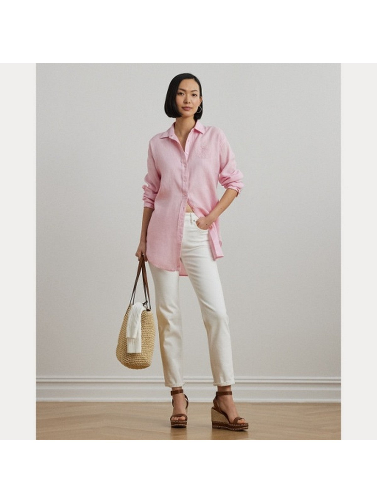 LAUREN RALPH LAUREN Camicia Donna ZAVANDRA 200966201 004 Rosa gioboutiqueweb