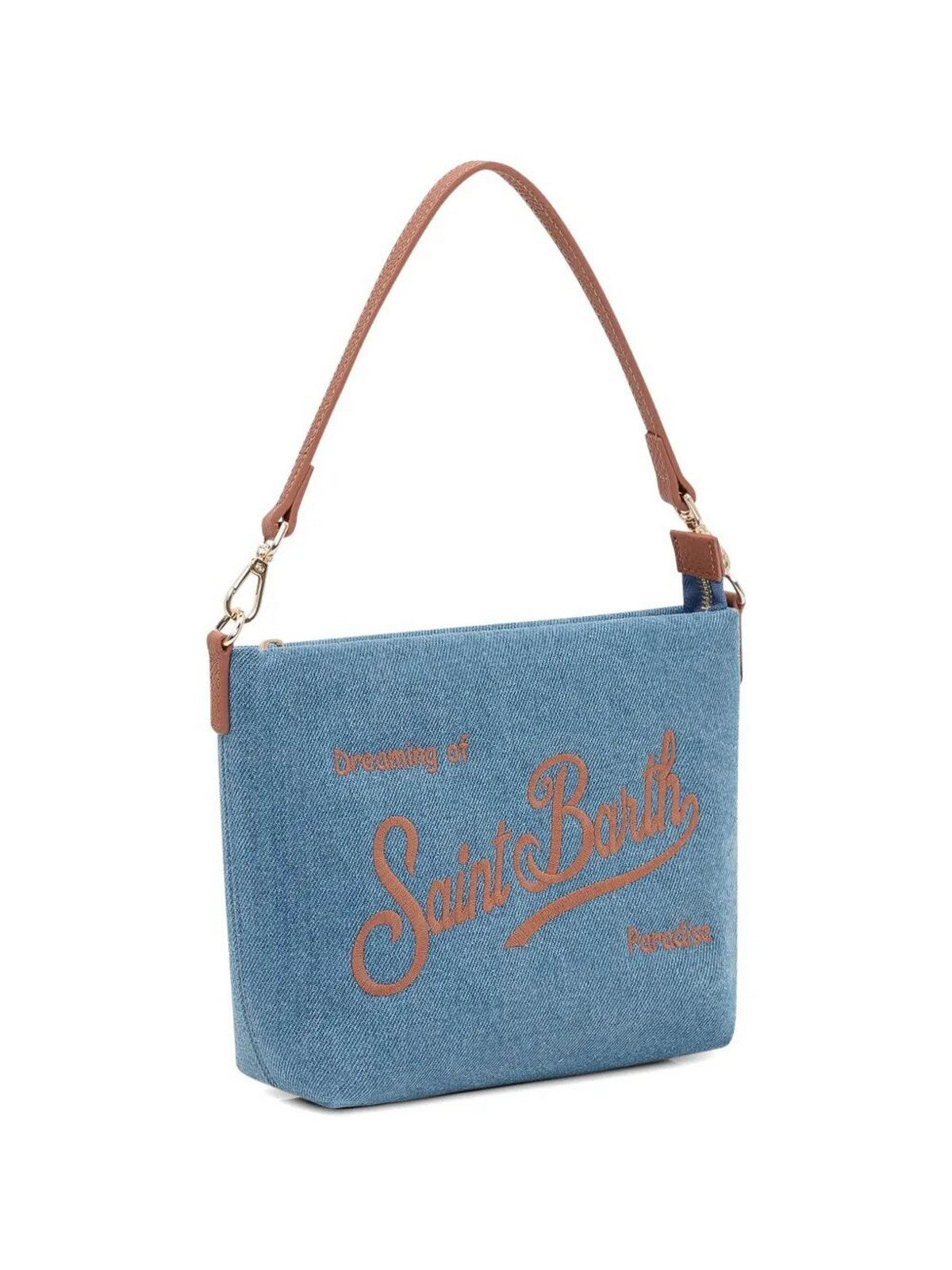MC2 SAINT BARTH Borsa Donna ALINE BAG 01515L DENIM GRAIN LEATHER 19 EMB