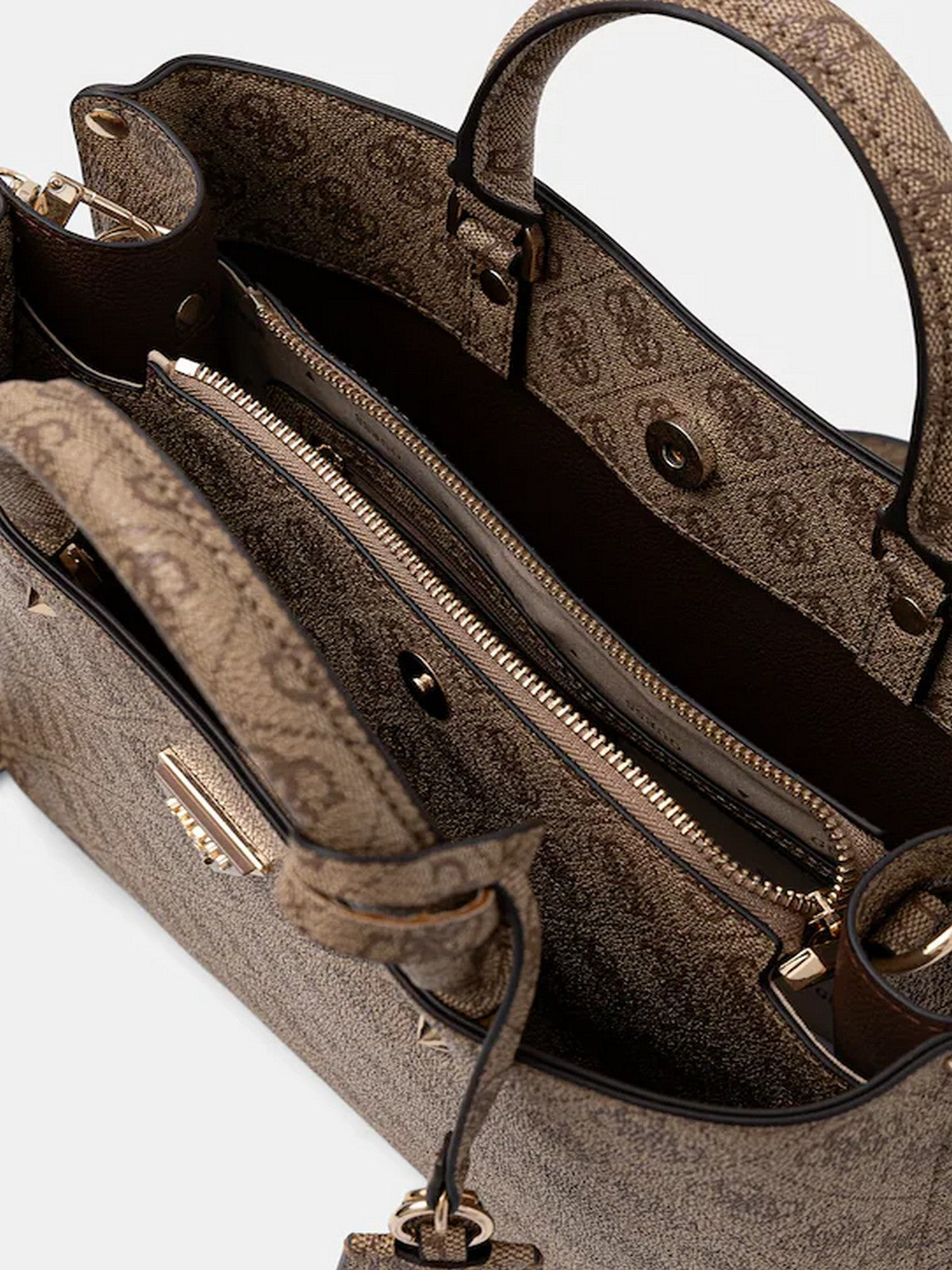 GUESS Borsa Donna MERIDIAN II GIRLFRIEND SATCHEL HWSG69 74060 LTL LATTE LOGO