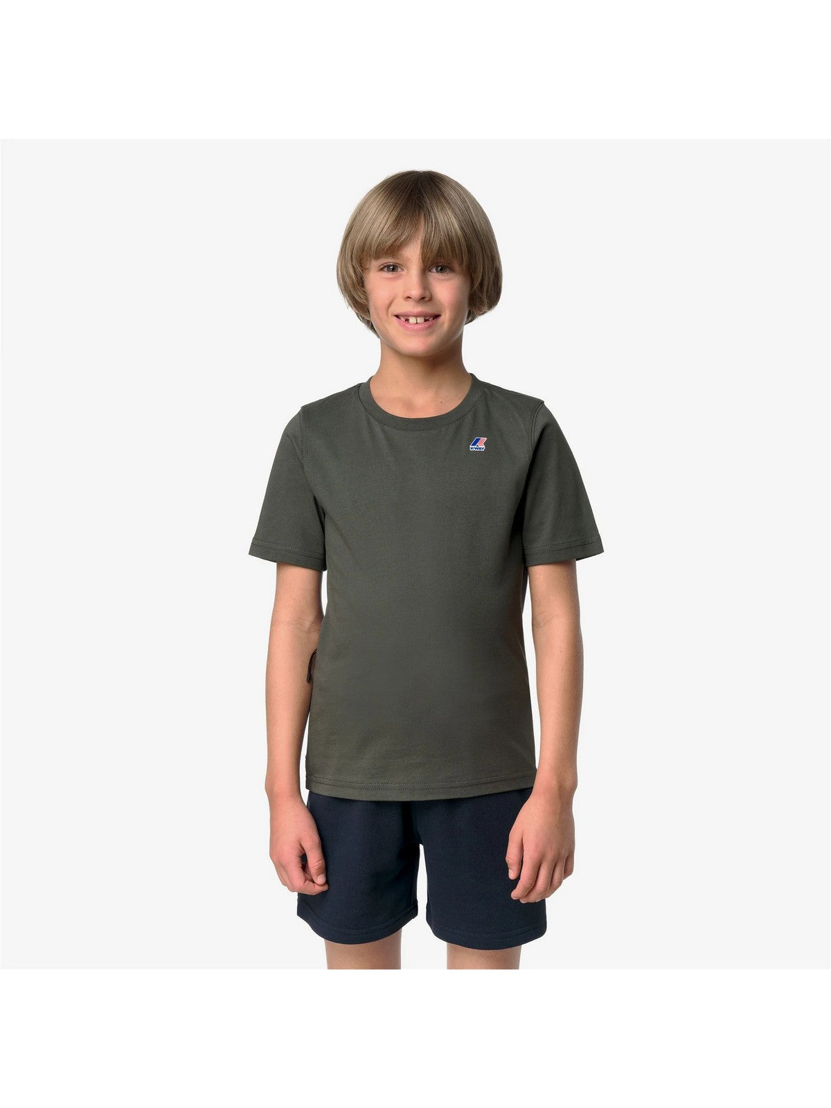 K-WAY KIDS T-shirt Bambini e ragazzi P. LEONIDE K7133YW WMR GREEN BLACKISH