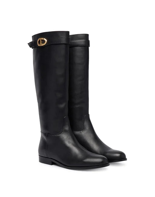 TWINSET Stivali e Stivaletti Donna URBAN BOOTS 252TCP19C 00006 Nero