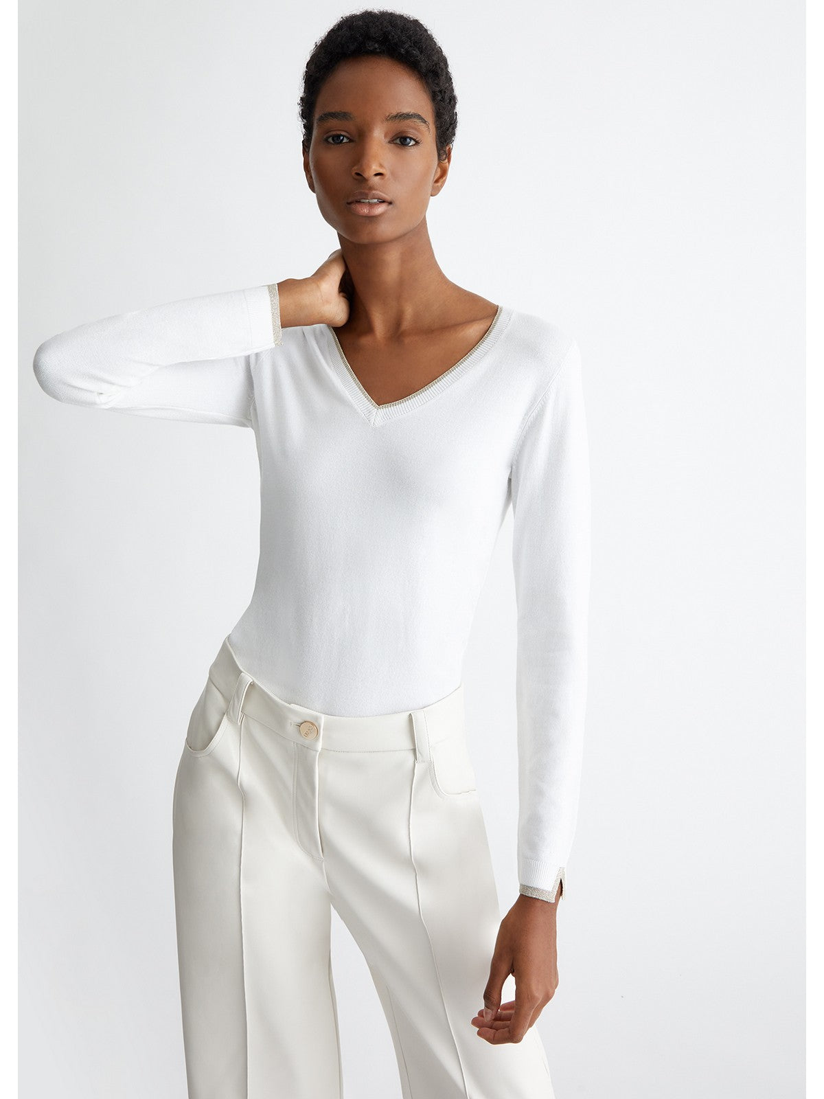 LIU JO WHITE Maglia Donna MA4073MS49I 11111 Bianco