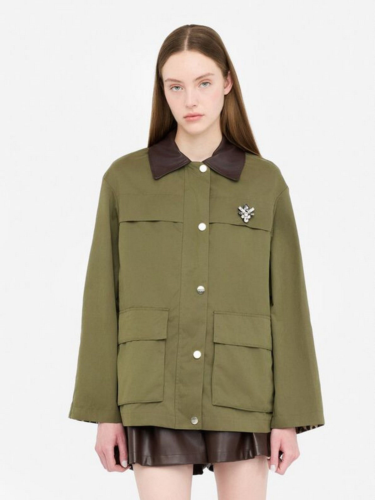 LIU JO WHITE Giubbino Donna MF5082T108A 90512 Mimetic