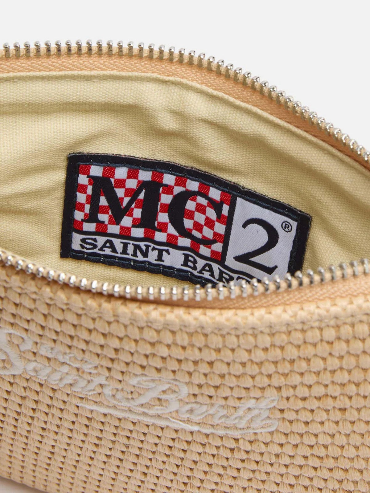 MC2 SAINT BARTH Pochette Donna PARISIENNE MINI STRAW 06521H Beige gioboutiqueweb