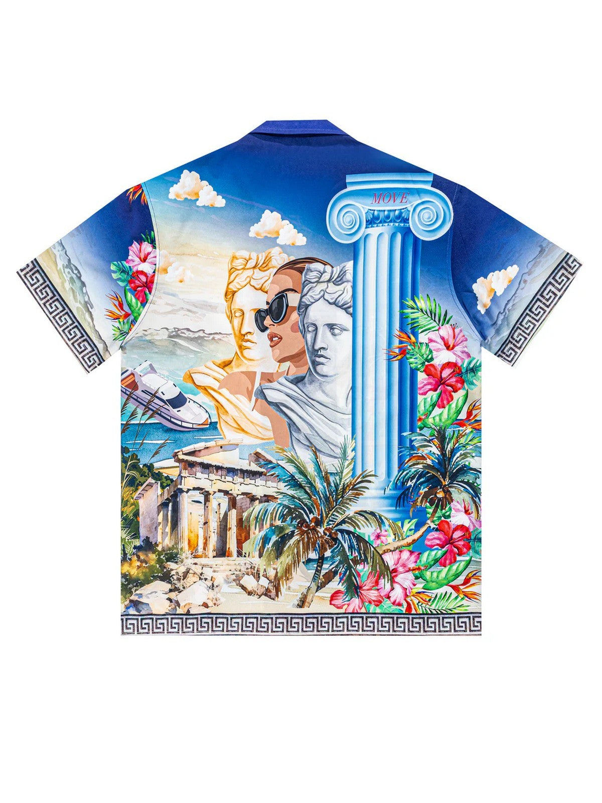 MOVE be different Camicia Uomo CAMICIA BOWLING PRINT E Multicolore