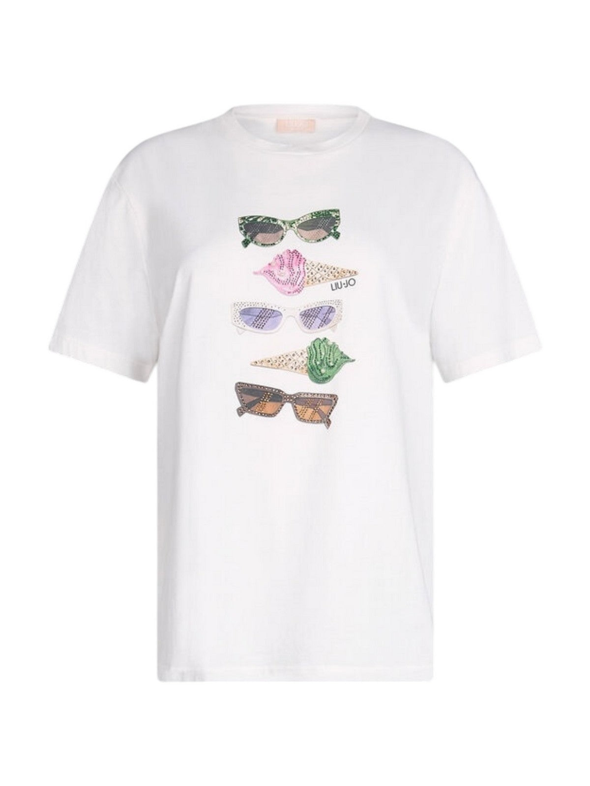 LIU JO WHITE T-shirt Donna WA5343JS923 M9518 Bianco