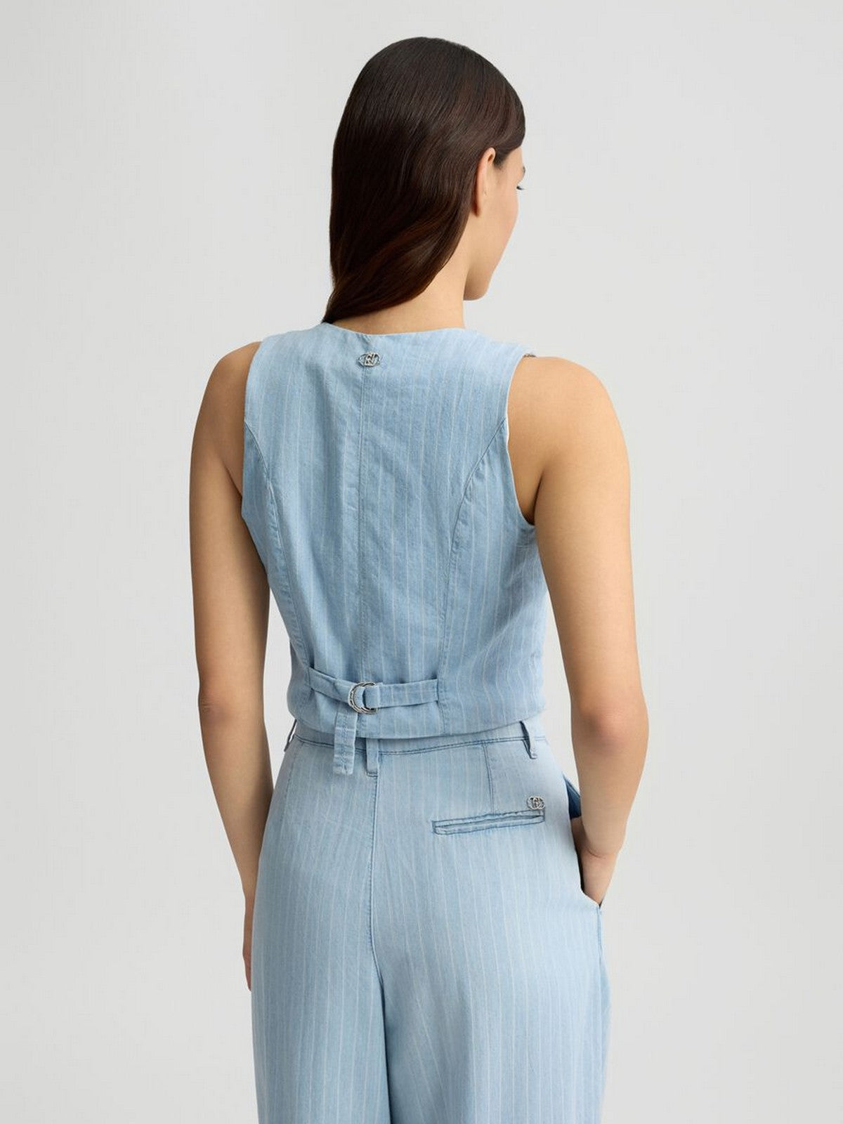 LIU JO BLUE DENIM Gilet Donna UA5122D4989 78822 Blu gioboutiqueweb