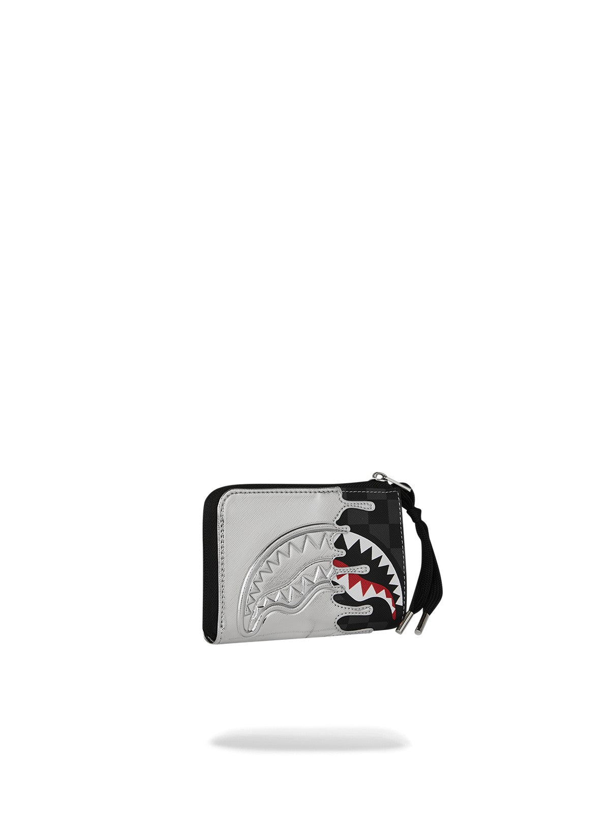 SPRAYGROUND Portafoglio Unisex adulto SILVER SIDE DRIP BLACK CHECK WALLET 910W8931NSZ Nero