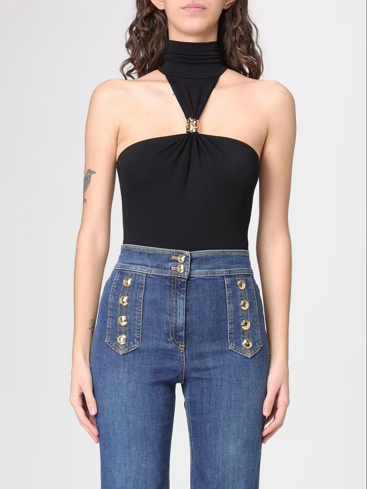 ELISABETTA FRANCHI Body Donna BO01761E2 110 Nero