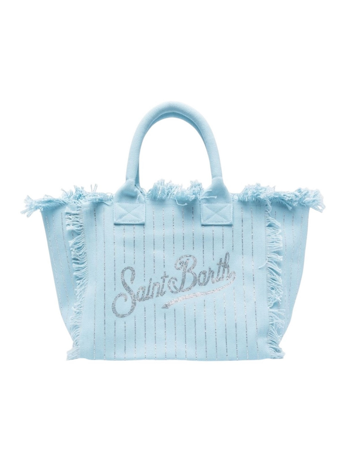 MC2 SAINT BARTH Borsa Donna VANITY 06734H STRASS STRIPES 31 SILVER gioboutiqueweb